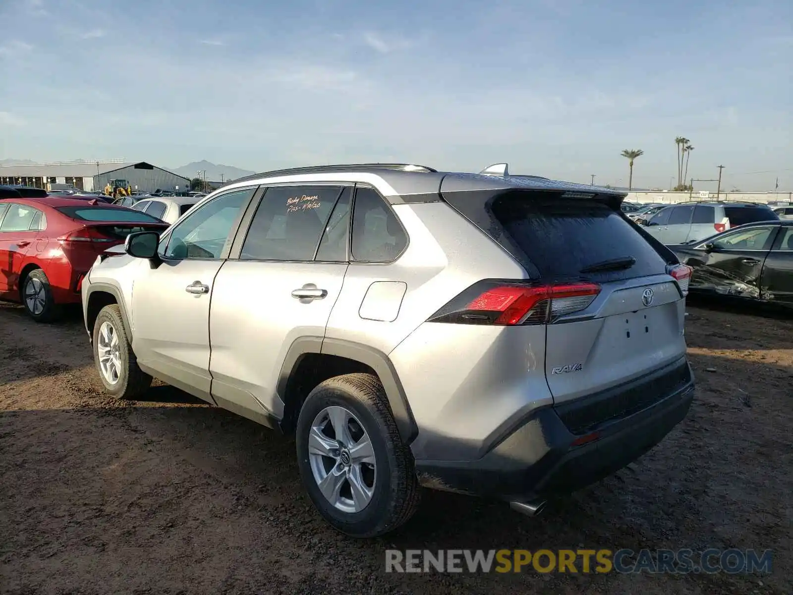 3 Photograph of a damaged car 2T3W1RFV7LC048336 TOYOTA RAV4 2020