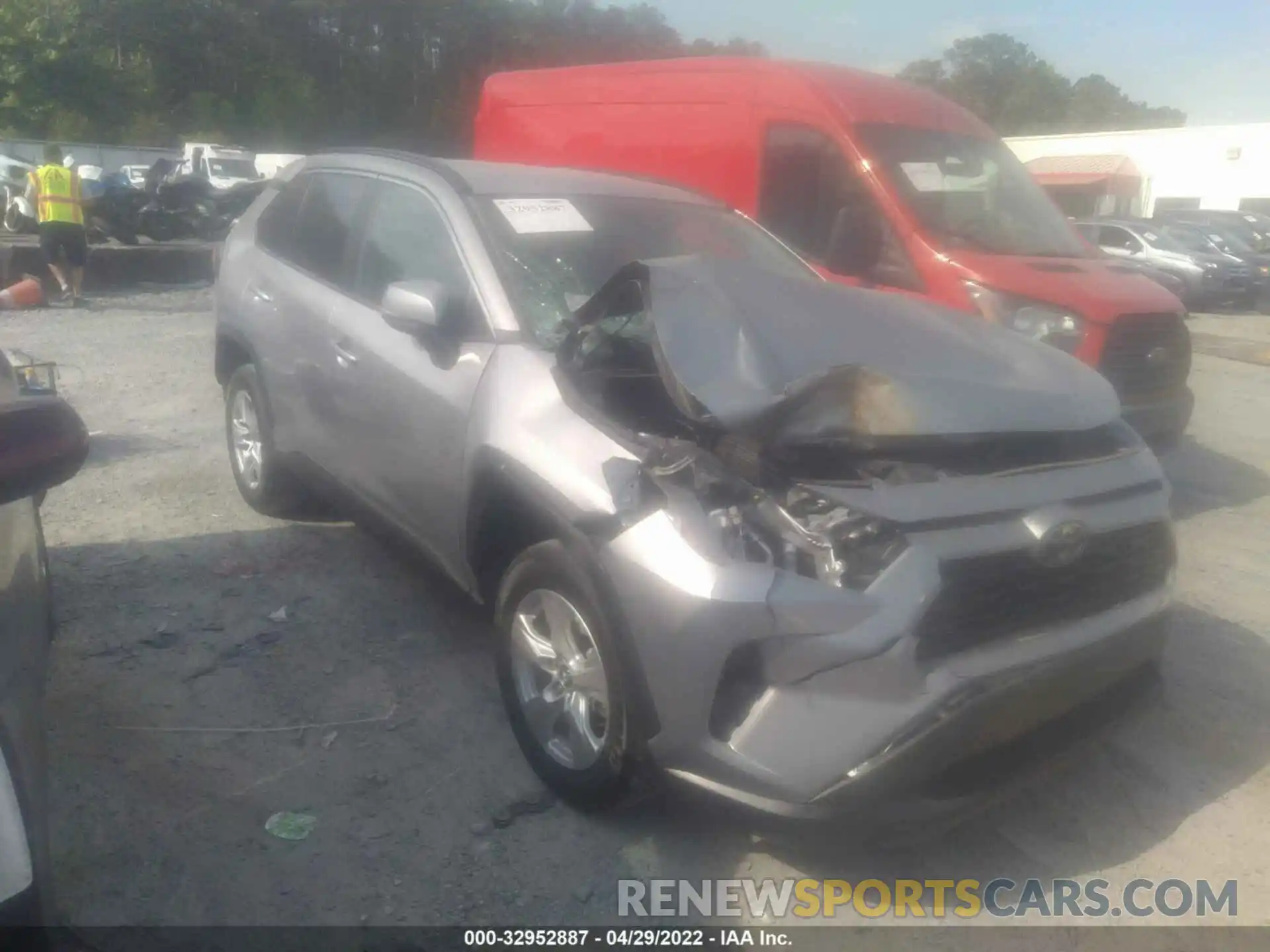 1 Photograph of a damaged car 2T3W1RFV7LC052371 TOYOTA RAV4 2020