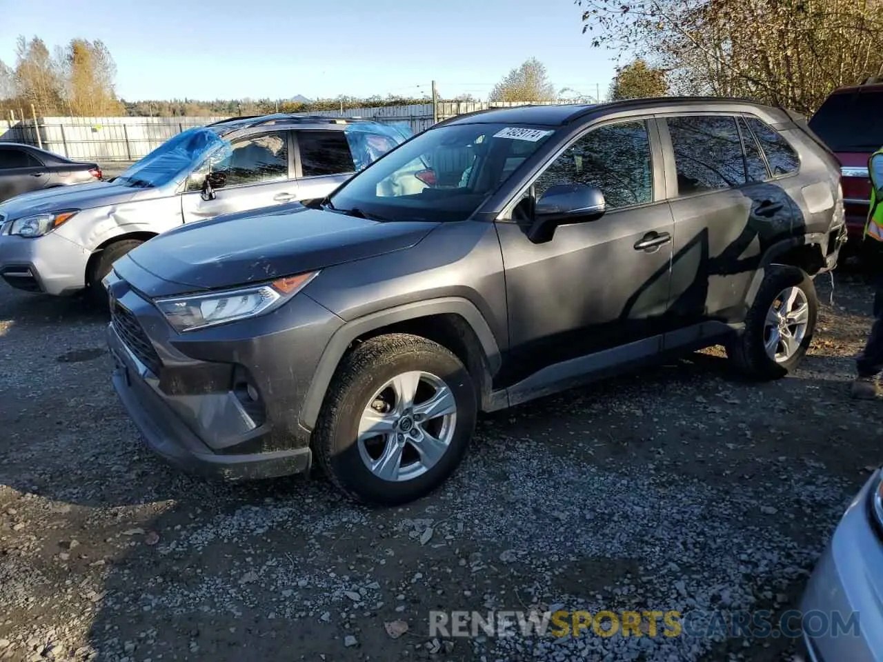 1 Photograph of a damaged car 2T3W1RFV7LC053486 TOYOTA RAV4 2020