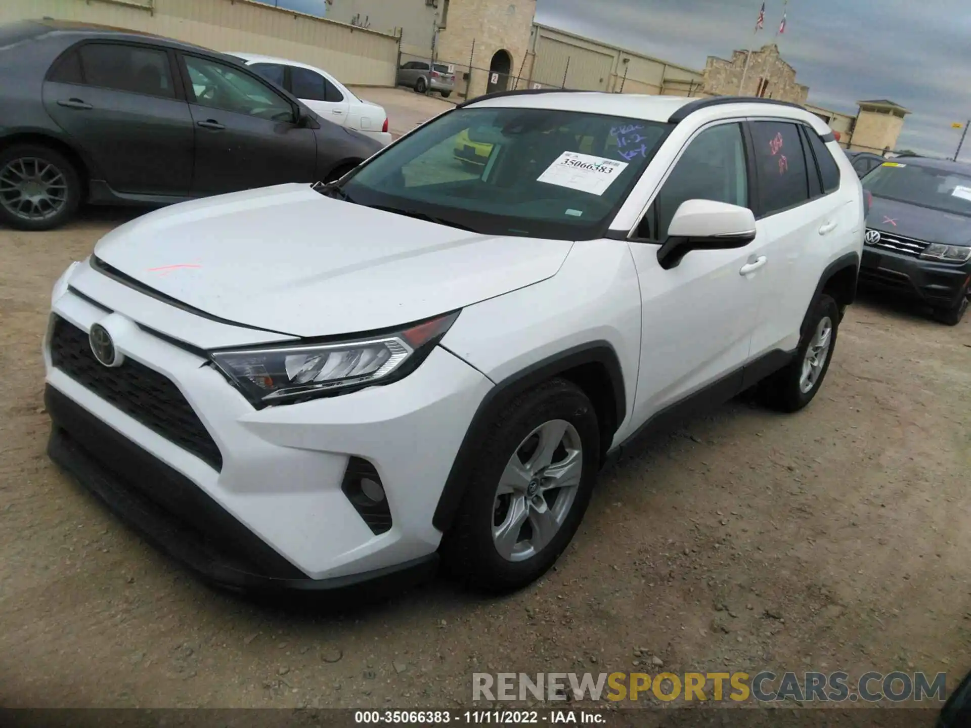 2 Photograph of a damaged car 2T3W1RFV7LC058753 TOYOTA RAV4 2020