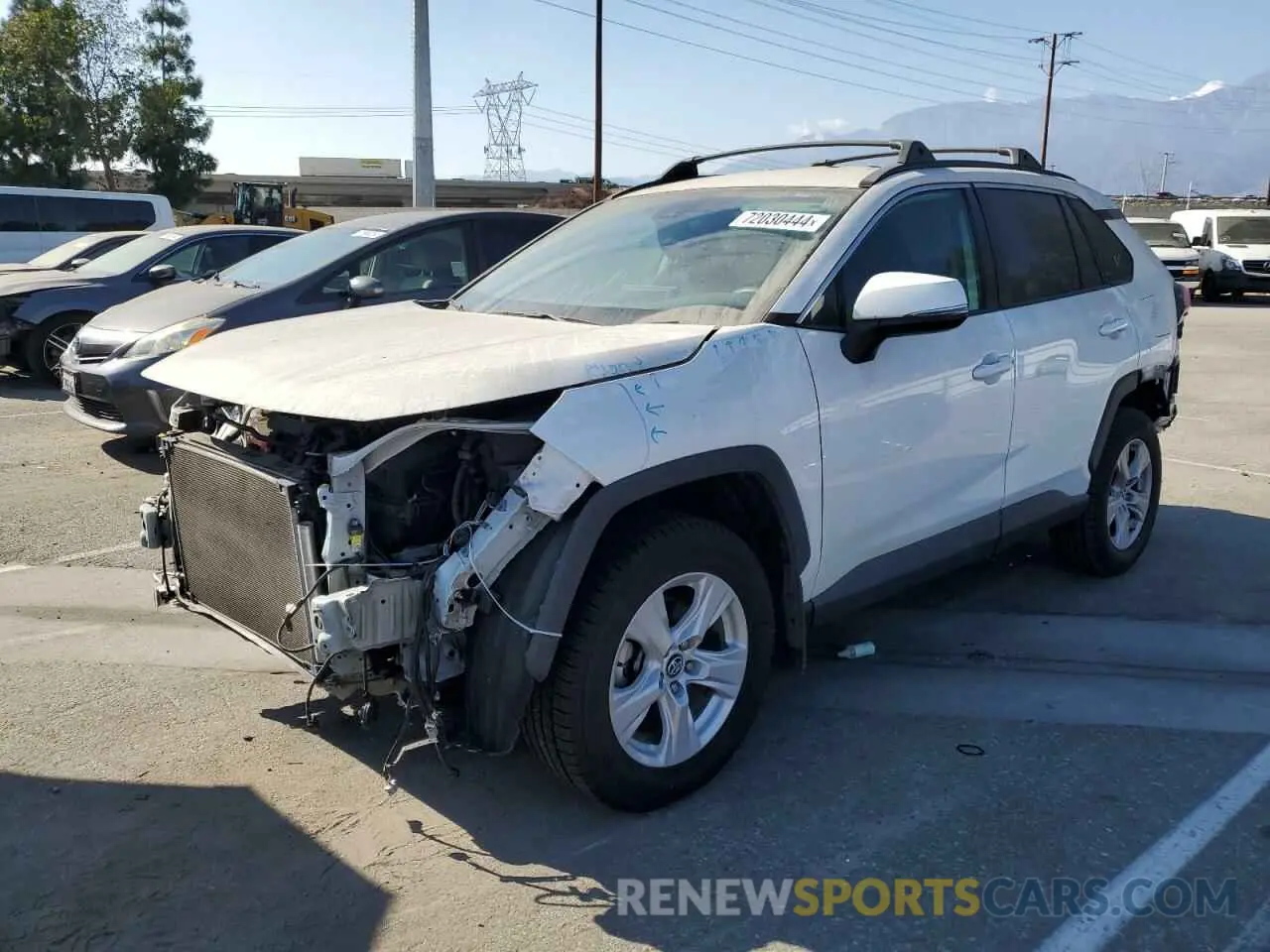 1 Photograph of a damaged car 2T3W1RFV7LW062168 TOYOTA RAV4 2020