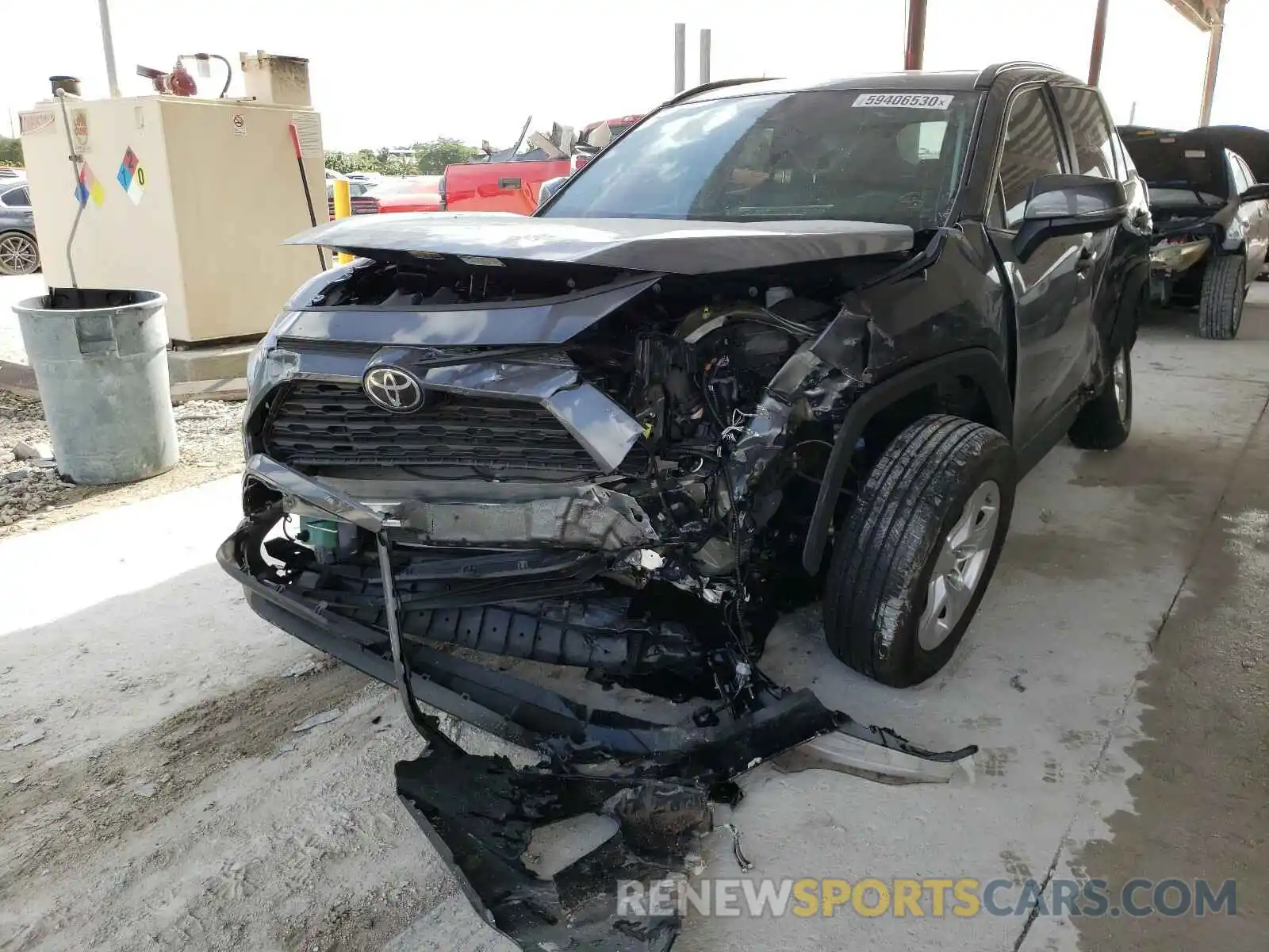 2 Photograph of a damaged car 2T3W1RFV7LW063465 TOYOTA RAV4 2020