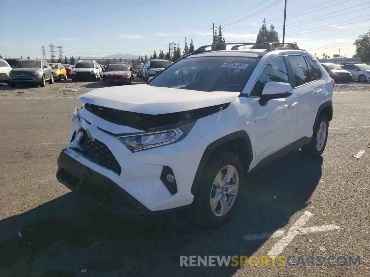 2 Photograph of a damaged car 2T3W1RFV7LW080332 TOYOTA RAV4 2020