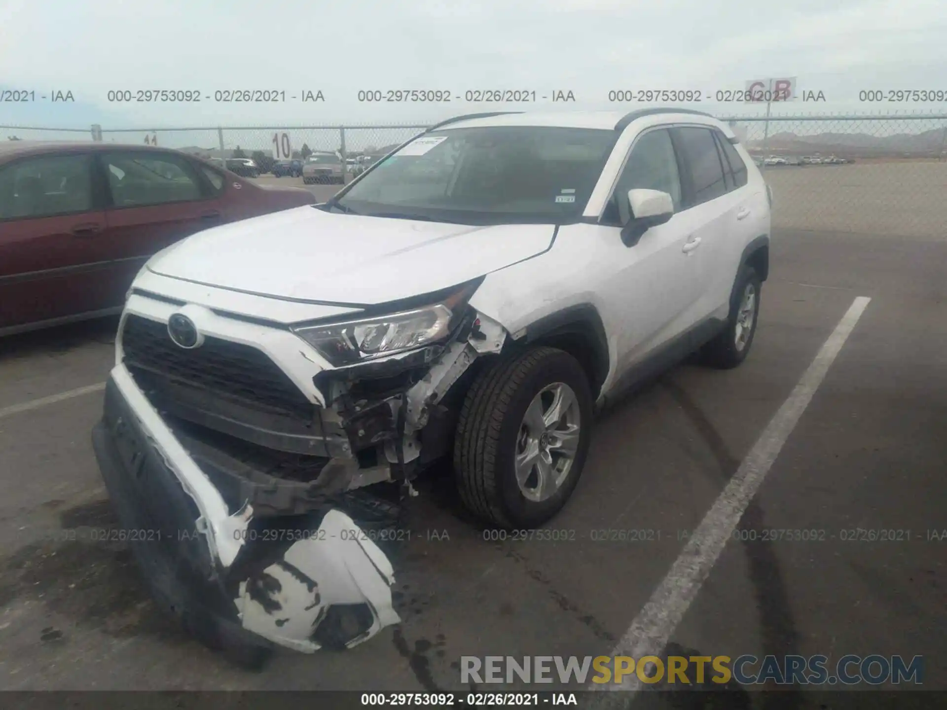 2 Photograph of a damaged car 2T3W1RFV8LC045526 TOYOTA RAV4 2020