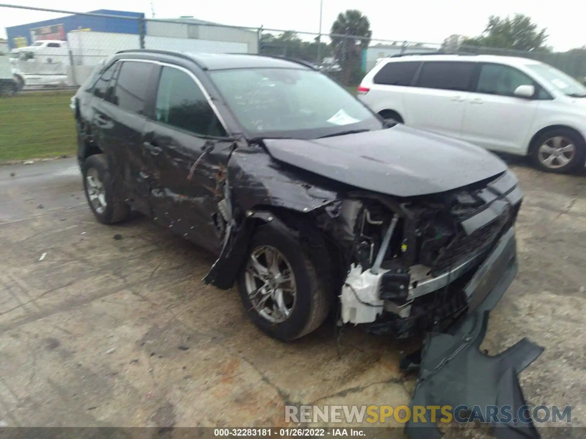 1 Photograph of a damaged car 2T3W1RFV8LC054565 TOYOTA RAV4 2020