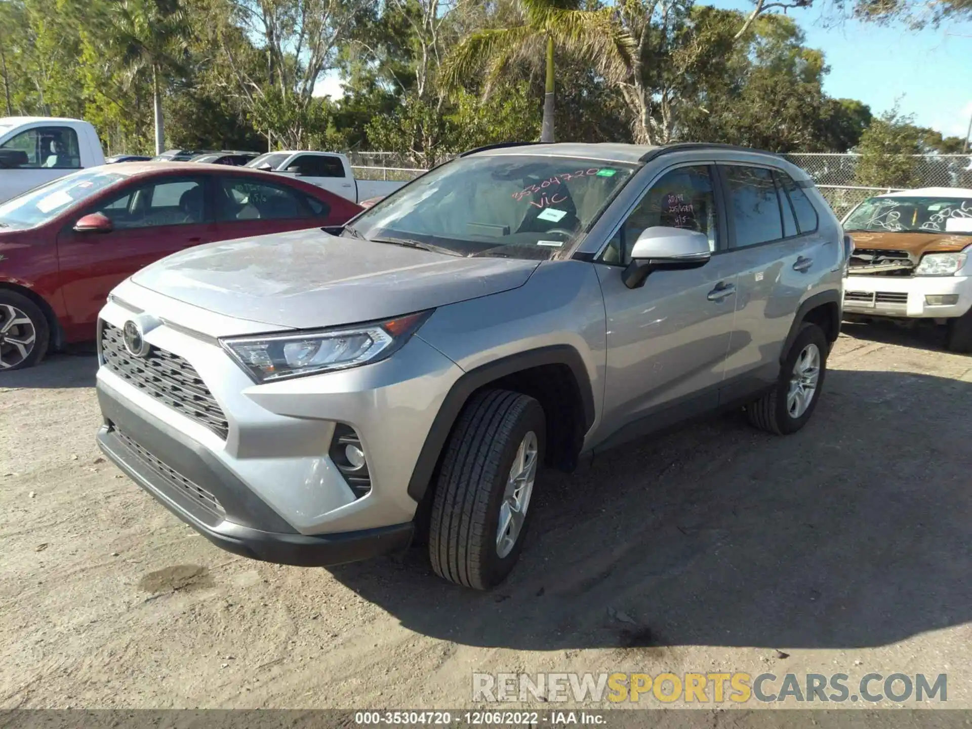 2 Photograph of a damaged car 2T3W1RFV8LC063069 TOYOTA RAV4 2020