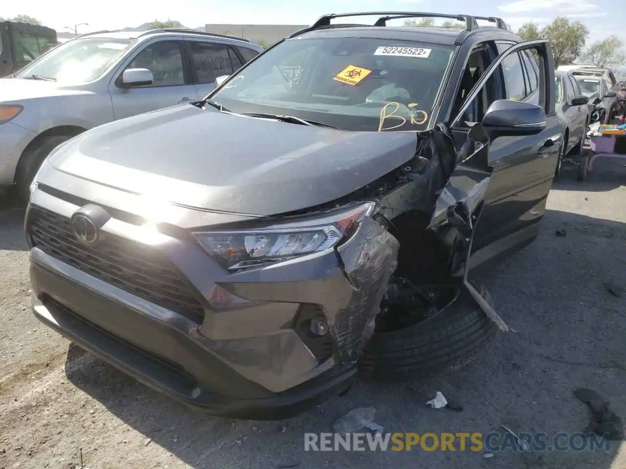 2 Photograph of a damaged car 2T3W1RFV8LC064951 TOYOTA RAV4 2020