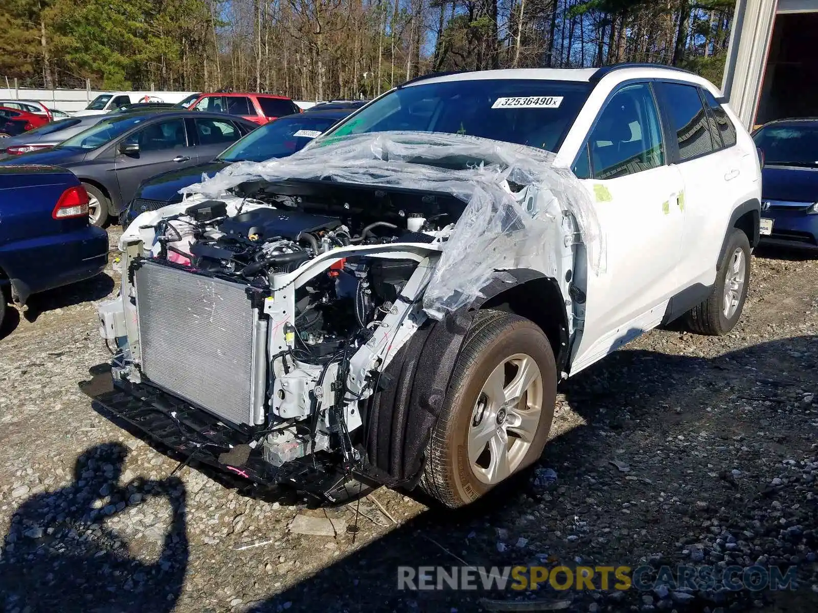 2 Photograph of a damaged car 2T3W1RFV8LW065449 TOYOTA RAV4 2020