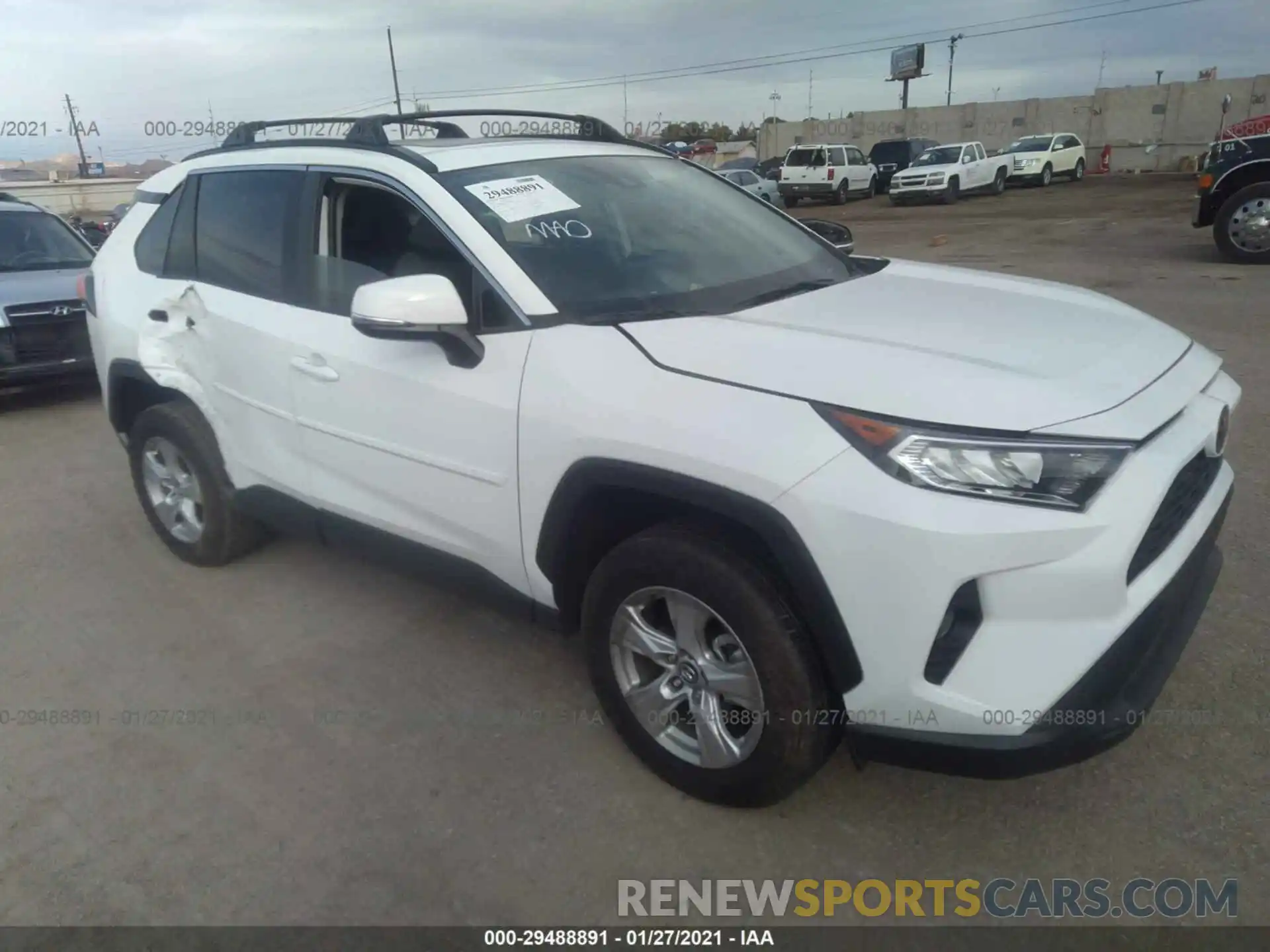 1 Photograph of a damaged car 2T3W1RFV8LW086267 TOYOTA RAV4 2020