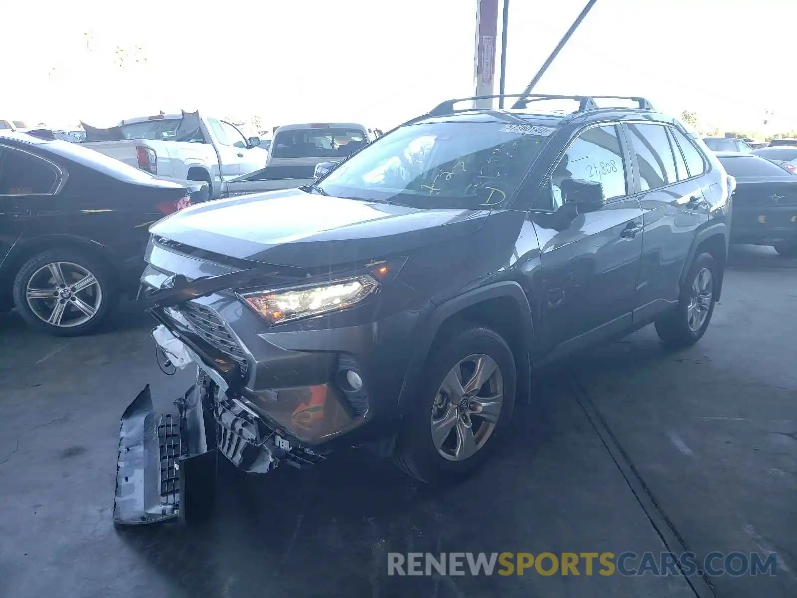 2 Photograph of a damaged car 2T3W1RFV9LC046944 TOYOTA RAV4 2020