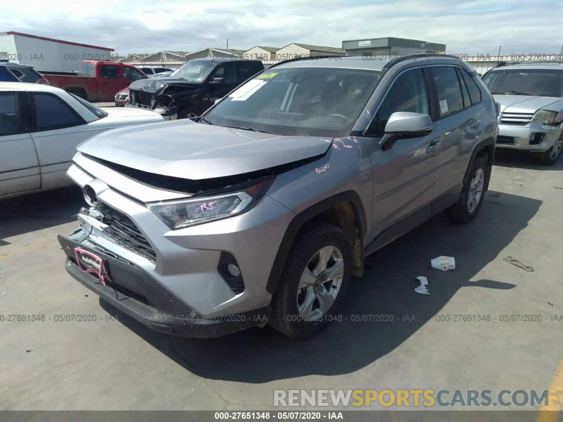 2 Photograph of a damaged car 2T3W1RFV9LC048256 TOYOTA RAV4 2020