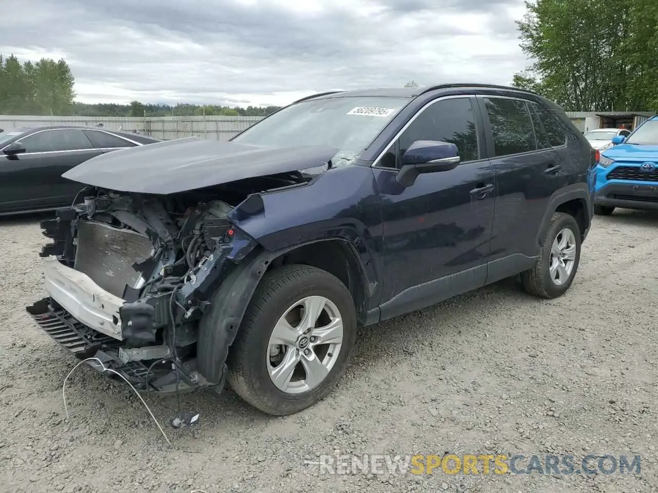 1 Photograph of a damaged car 2T3W1RFV9LW075603 TOYOTA RAV4 2020