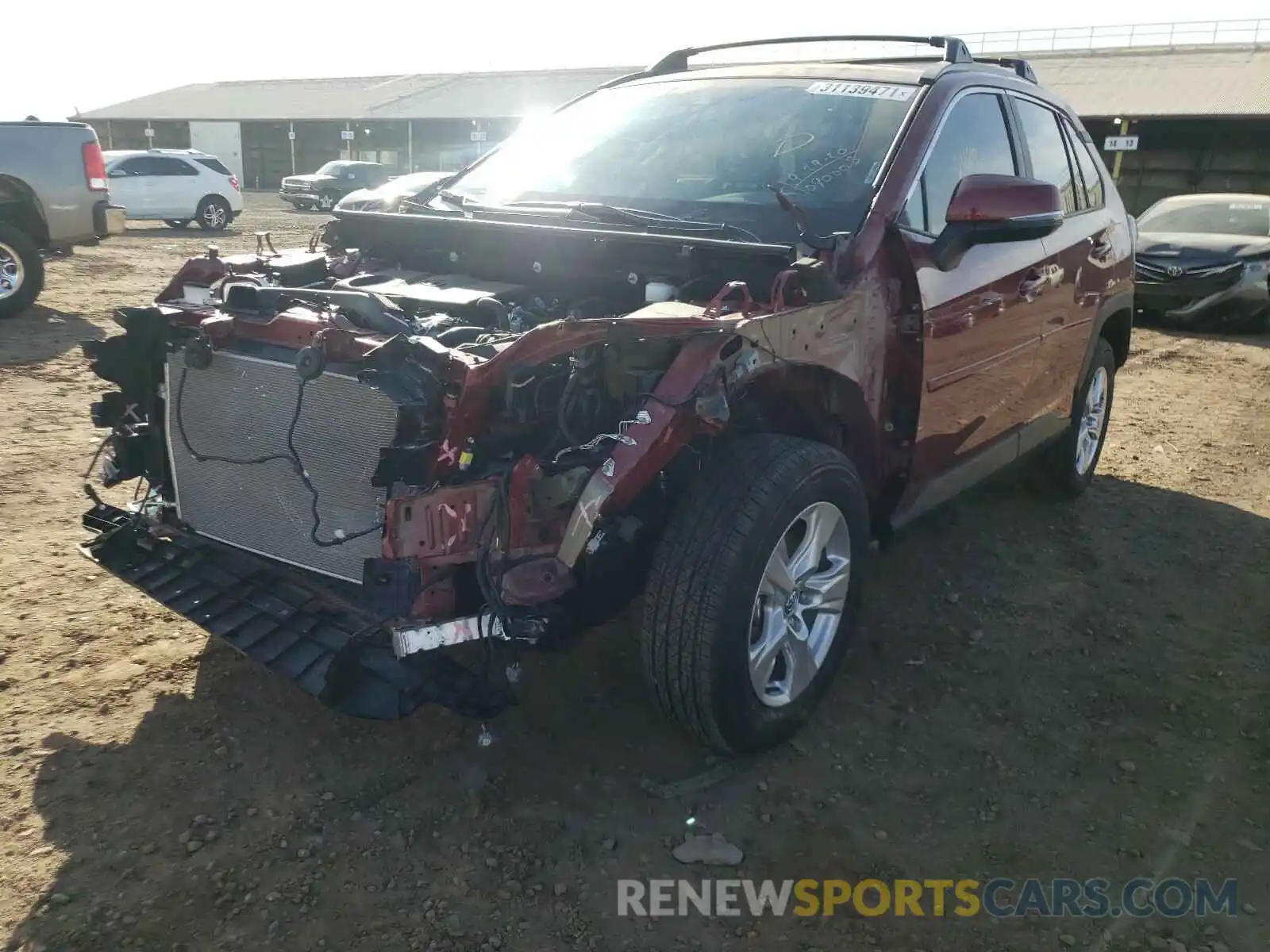 2 Photograph of a damaged car 2T3W1RFV9LW090005 TOYOTA RAV4 2020