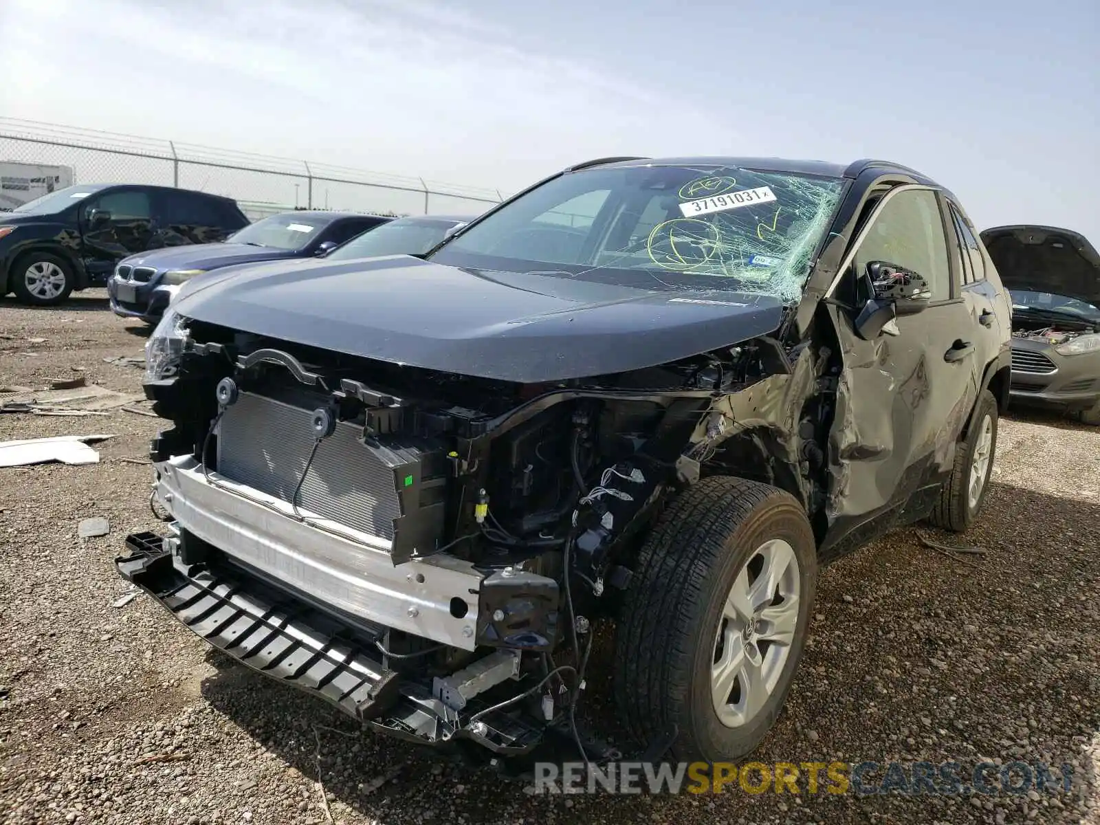 2 Photograph of a damaged car 2T3W1RFV9LW097276 TOYOTA RAV4 2020