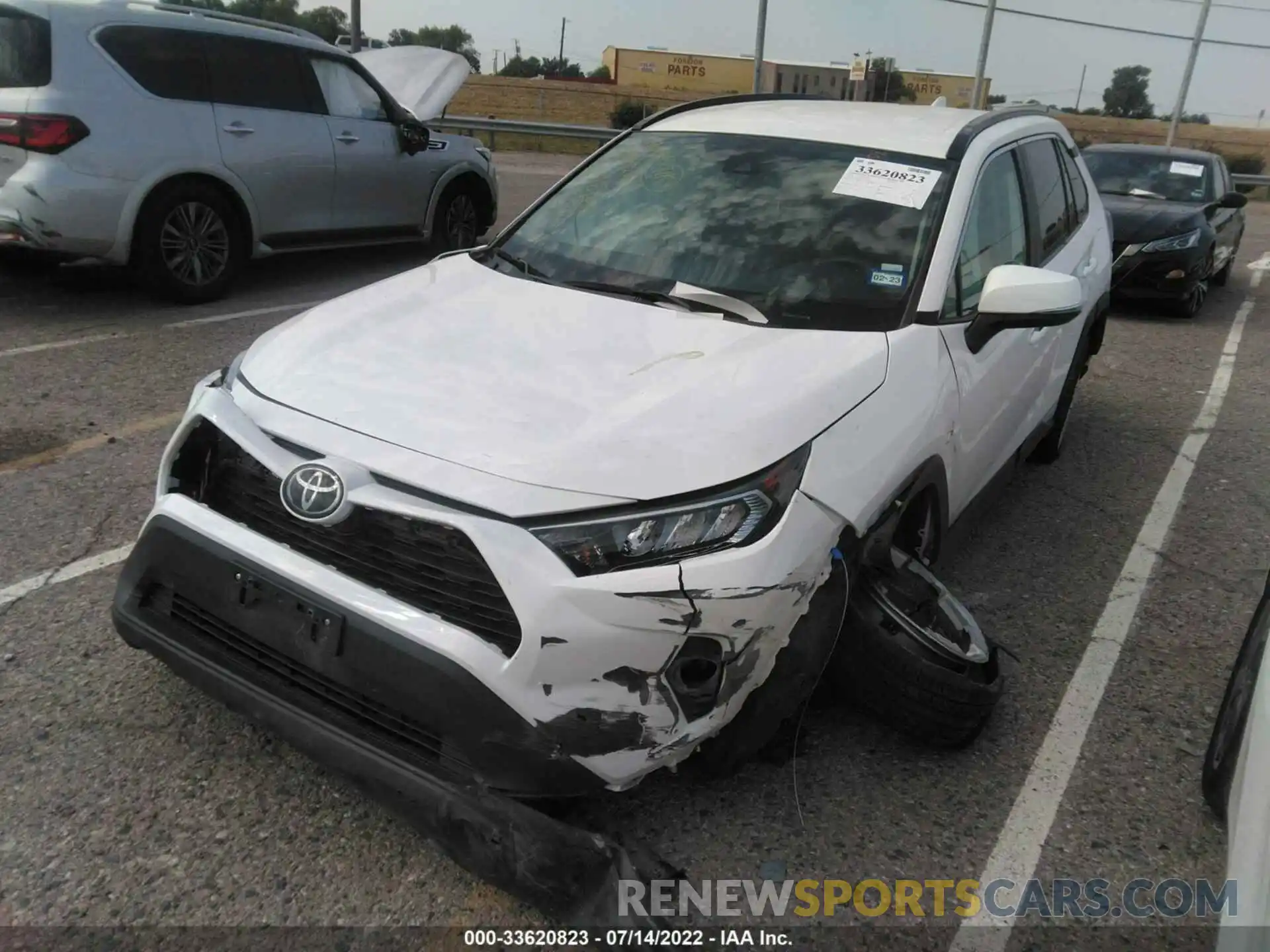 2 Photograph of a damaged car 2T3W1RFVXLC059184 TOYOTA RAV4 2020