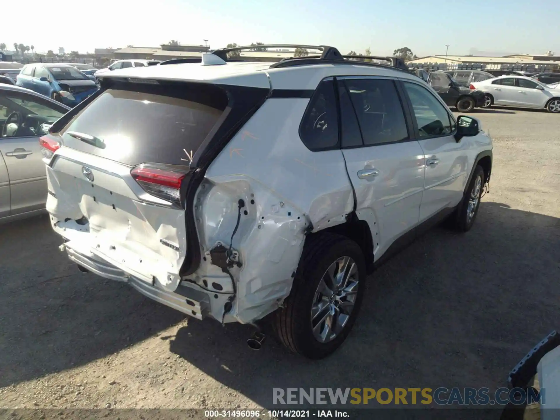 4 Photograph of a damaged car 2T3Y1RFV7LW073664 TOYOTA RAV4 2020