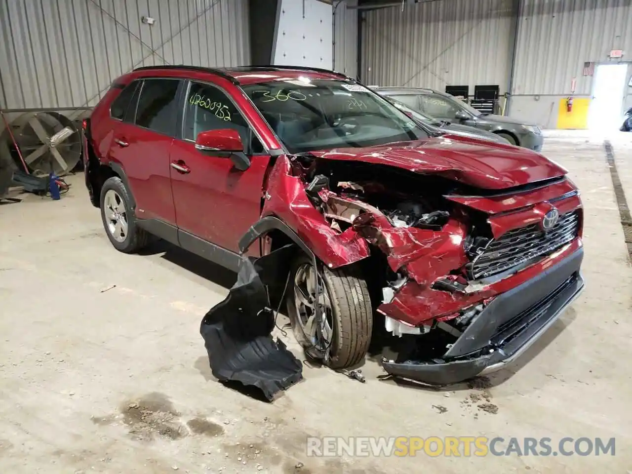 1 Photograph of a damaged car 4T3D6RFVXLU001213 TOYOTA RAV4 2020