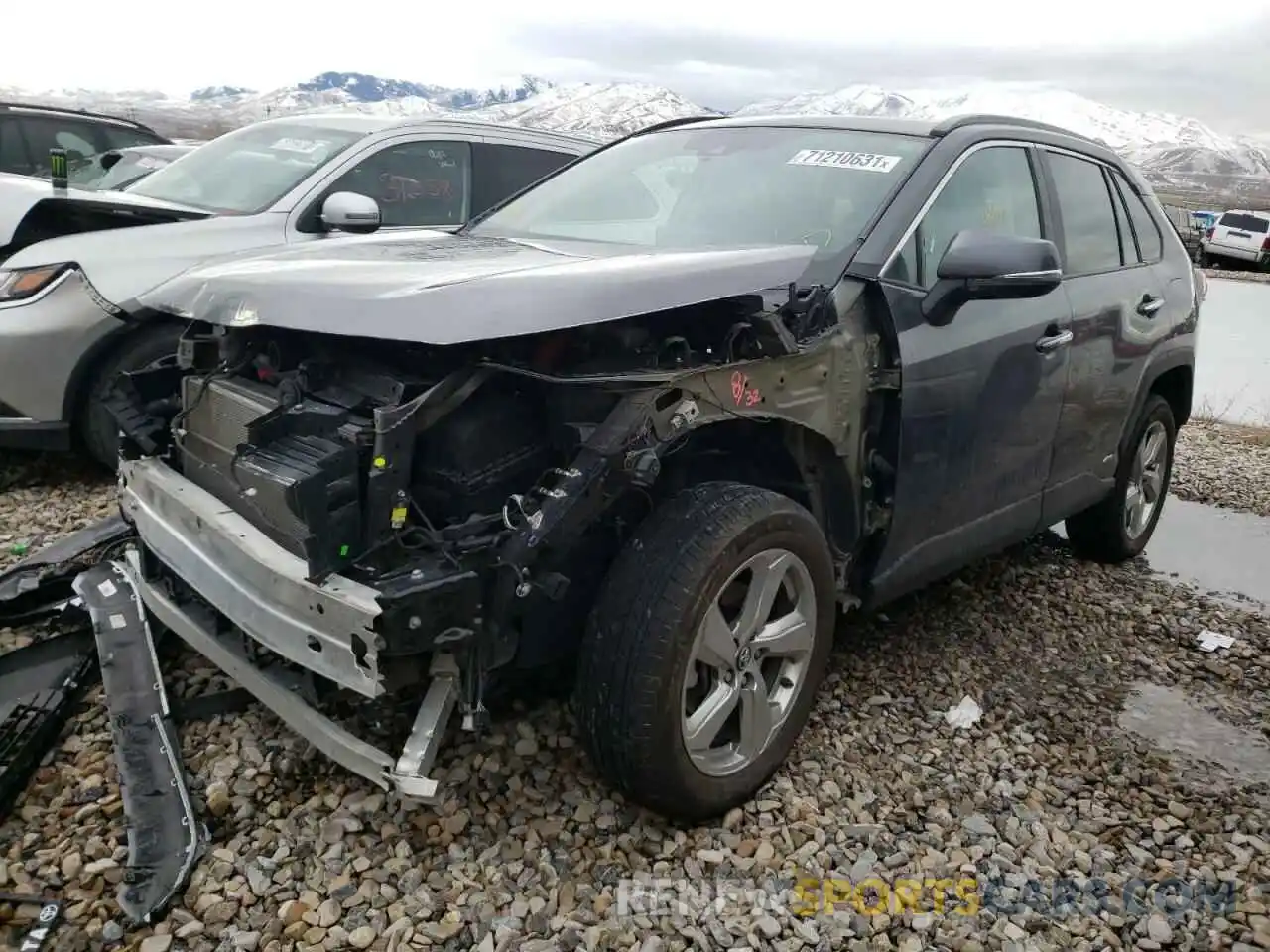 2 Photograph of a damaged car 4T3D6RFVXLU002815 TOYOTA RAV4 2020