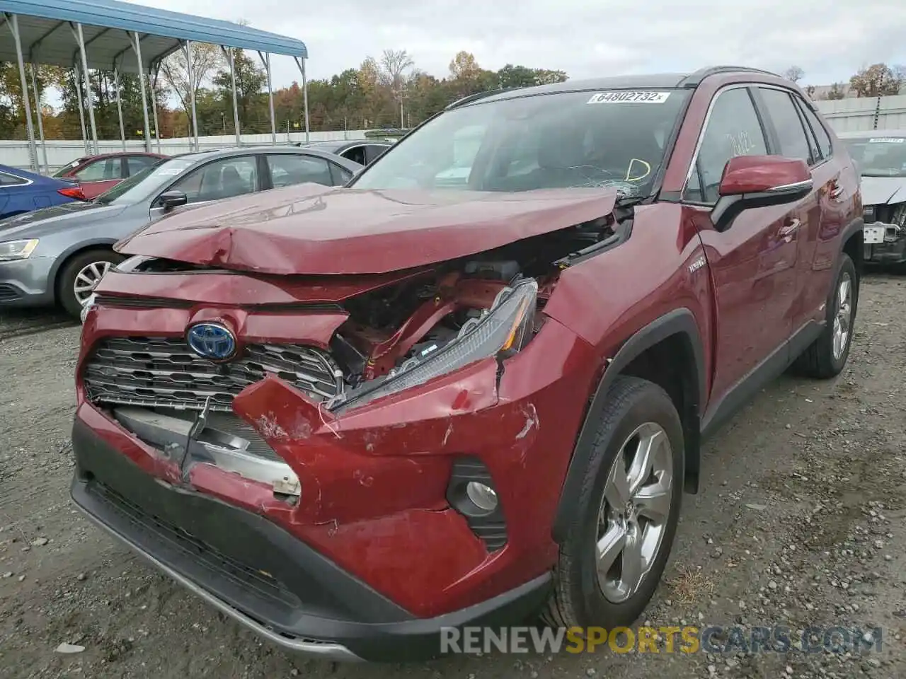 2 Photograph of a damaged car 4T3DWRFV3LU009217 TOYOTA RAV4 2020