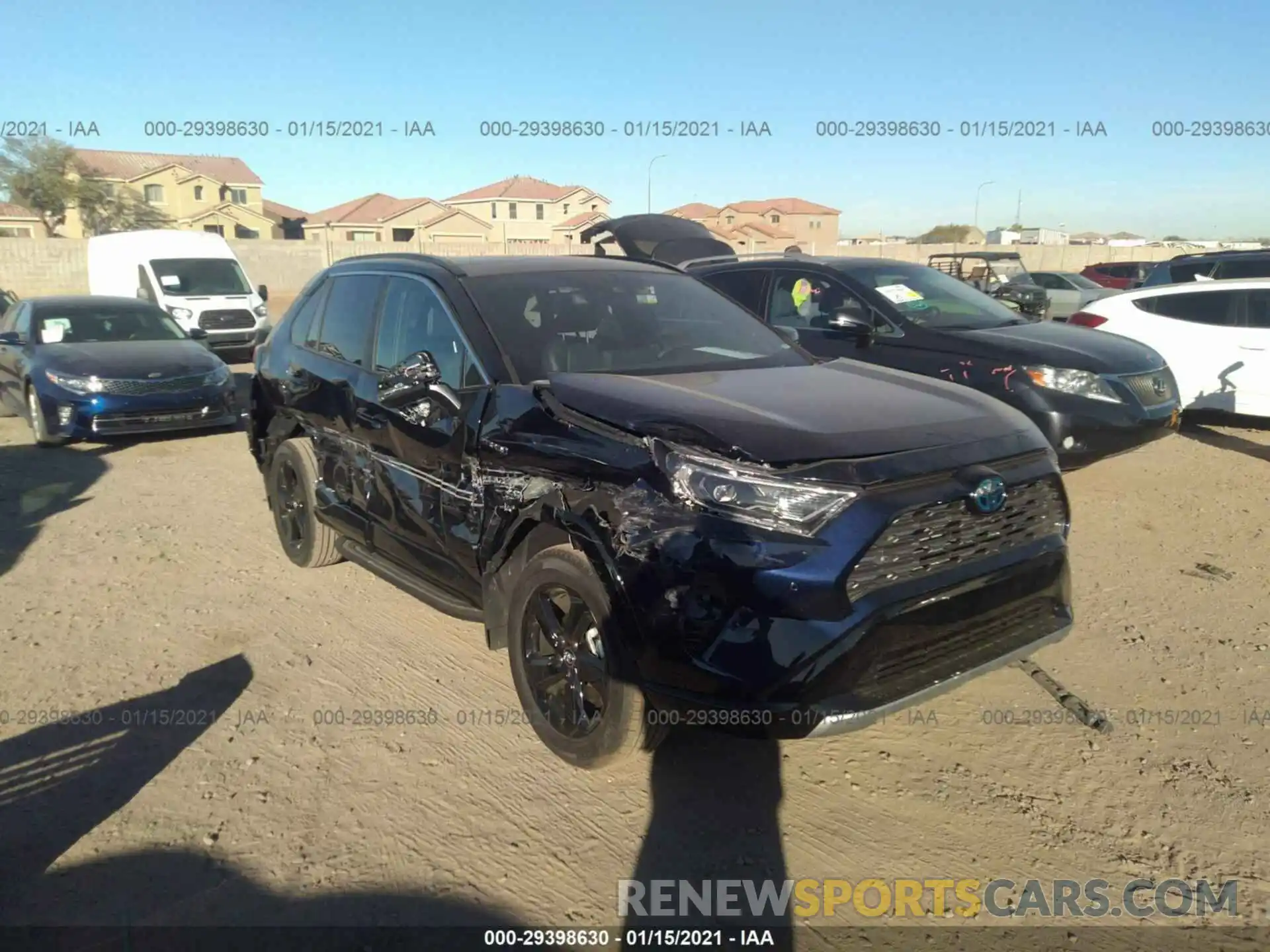 1 Photograph of a damaged car 4T3E6RFV0LU005615 TOYOTA RAV4 2020