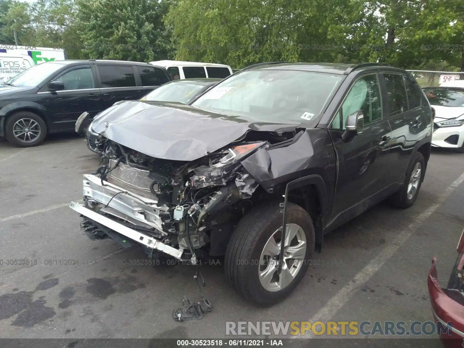 2 Photograph of a damaged car 4T3RWRFV1LU002854 TOYOTA RAV4 2020