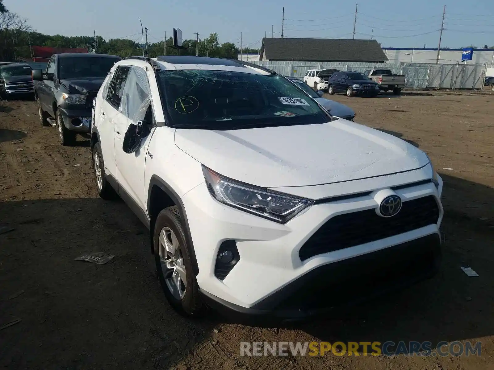 1 Photograph of a damaged car 4T3RWRFV4LU003299 TOYOTA RAV4 2020