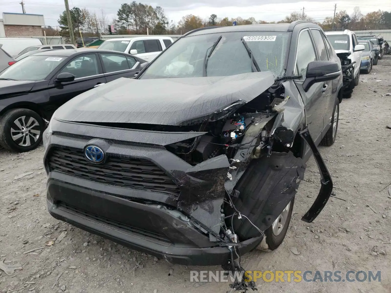 2 Photograph of a damaged car 4T3RWRFV6LU005572 TOYOTA RAV4 2020
