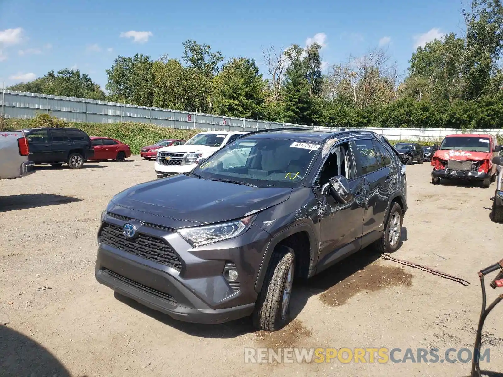 2 Photograph of a damaged car 4T3RWRFV7LU002499 TOYOTA RAV4 2020