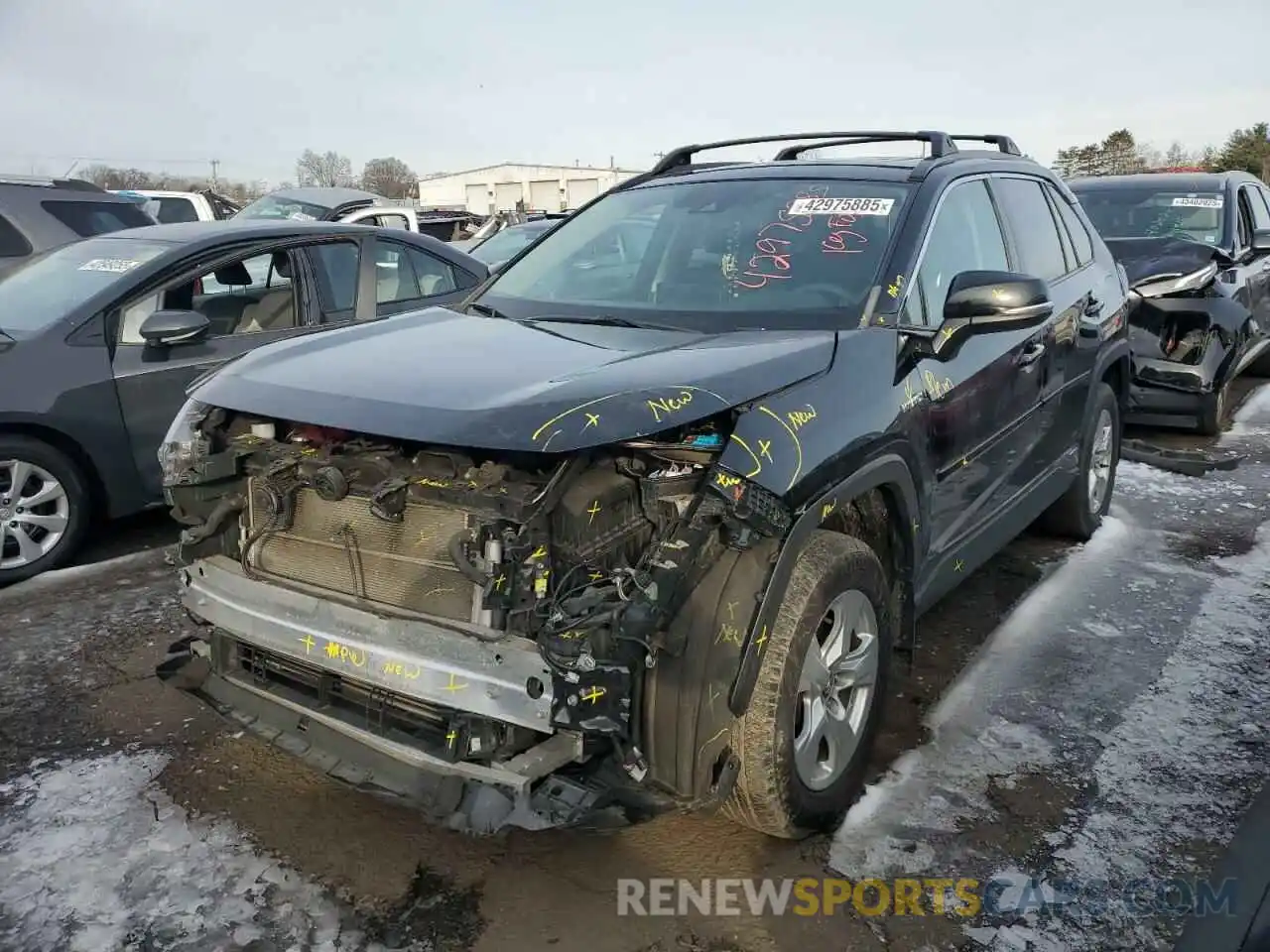 1 Photograph of a damaged car 4T3RWRFV9LU003055 TOYOTA RAV4 2020