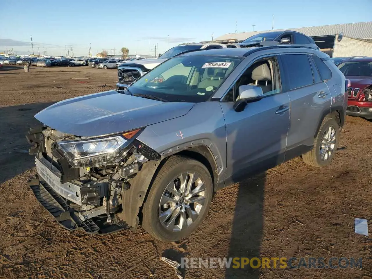 1 Photograph of a damaged car JTMA1RFV0LD527767 TOYOTA RAV4 2020
