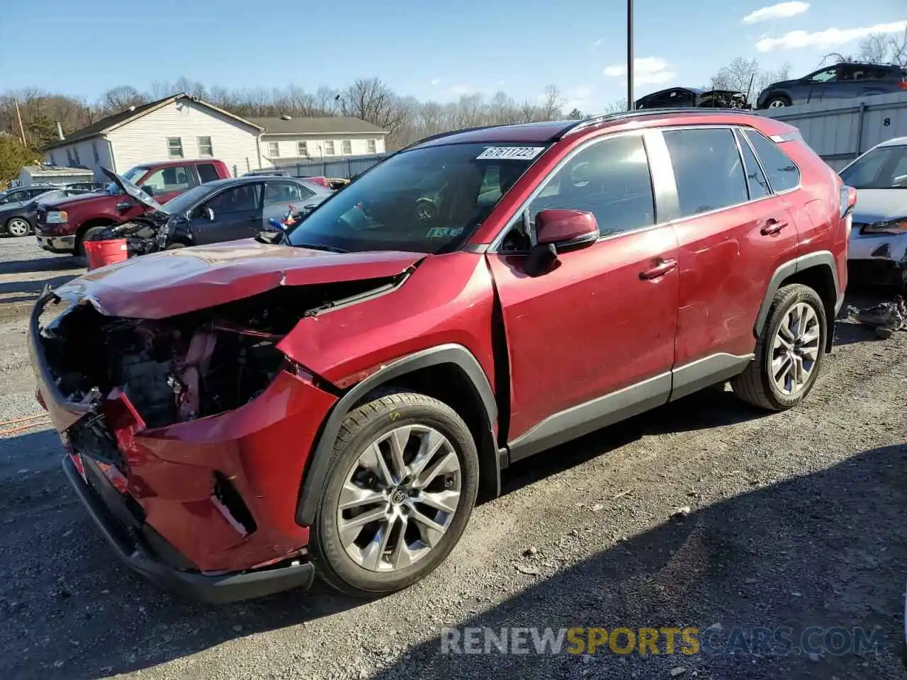 1 Photograph of a damaged car JTMA1RFV0LJ031062 TOYOTA RAV4 2020