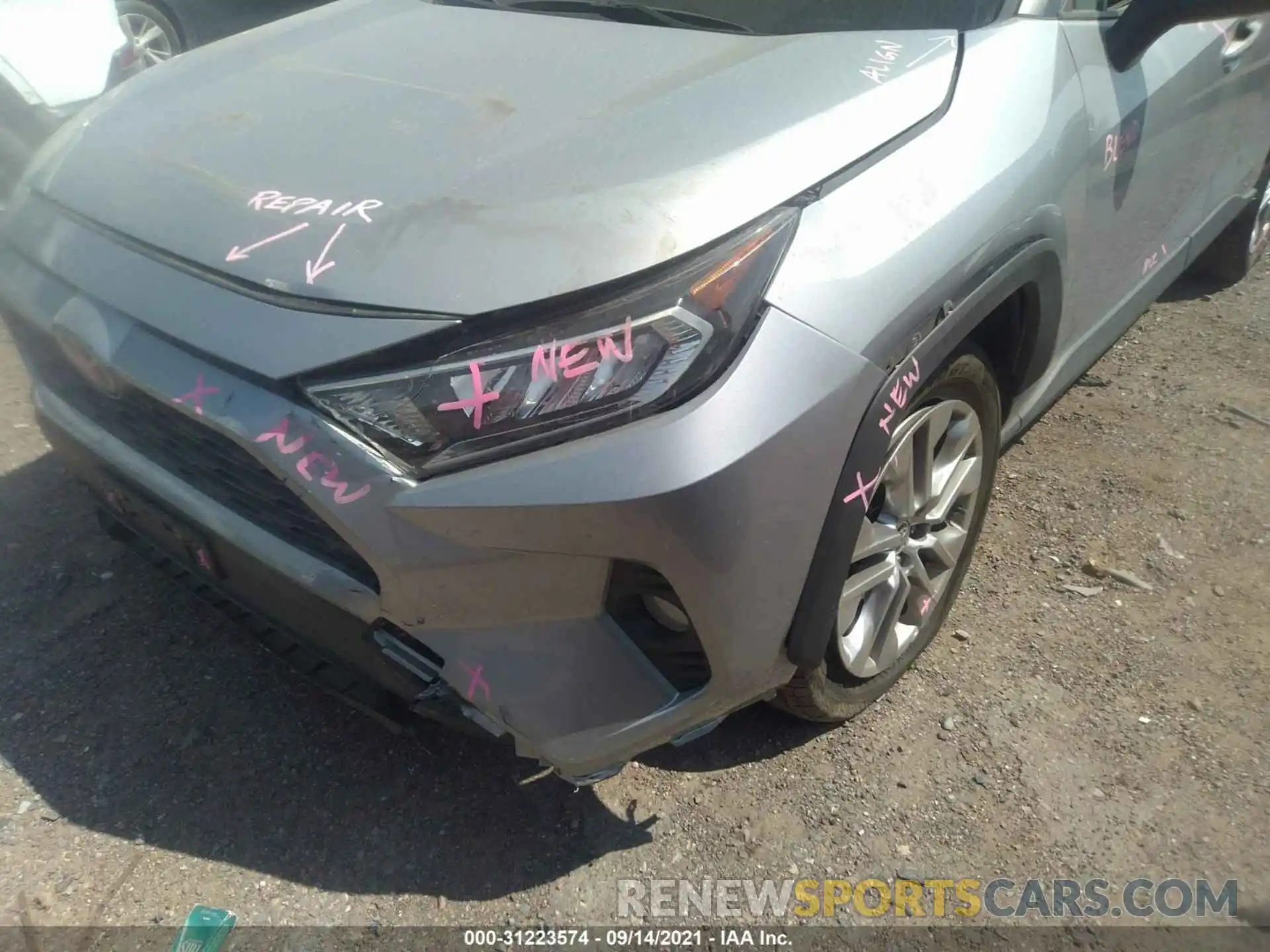 6 Photograph of a damaged car JTMA1RFV2LD050419 TOYOTA RAV4 2020