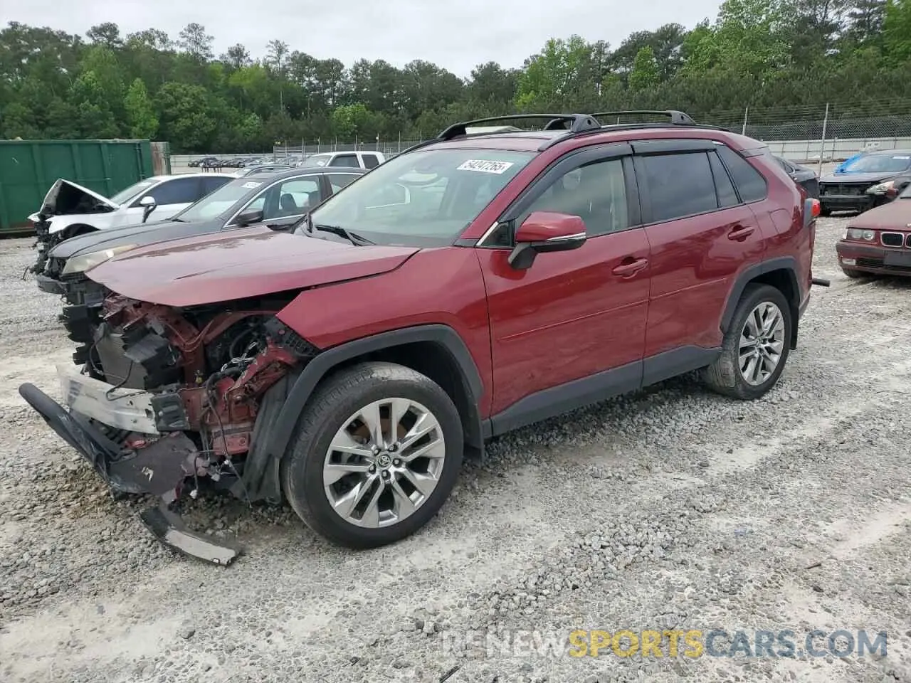 1 Photograph of a damaged car JTMA1RFV5LD525870 TOYOTA RAV4 2020