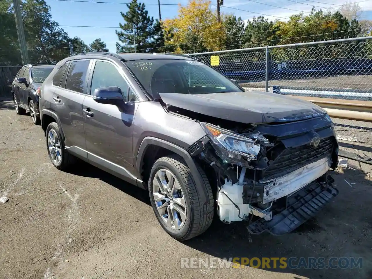 1 Photograph of a damaged car JTMA1RFV5LJ027167 TOYOTA RAV4 2020