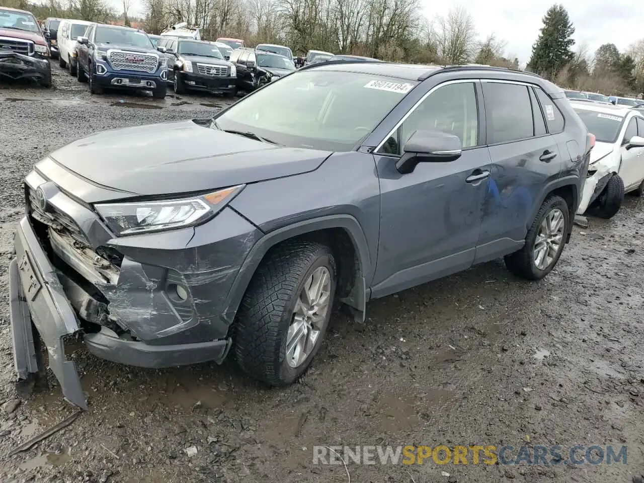 1 Photograph of a damaged car JTMA1RFV6LD529507 TOYOTA RAV4 2020