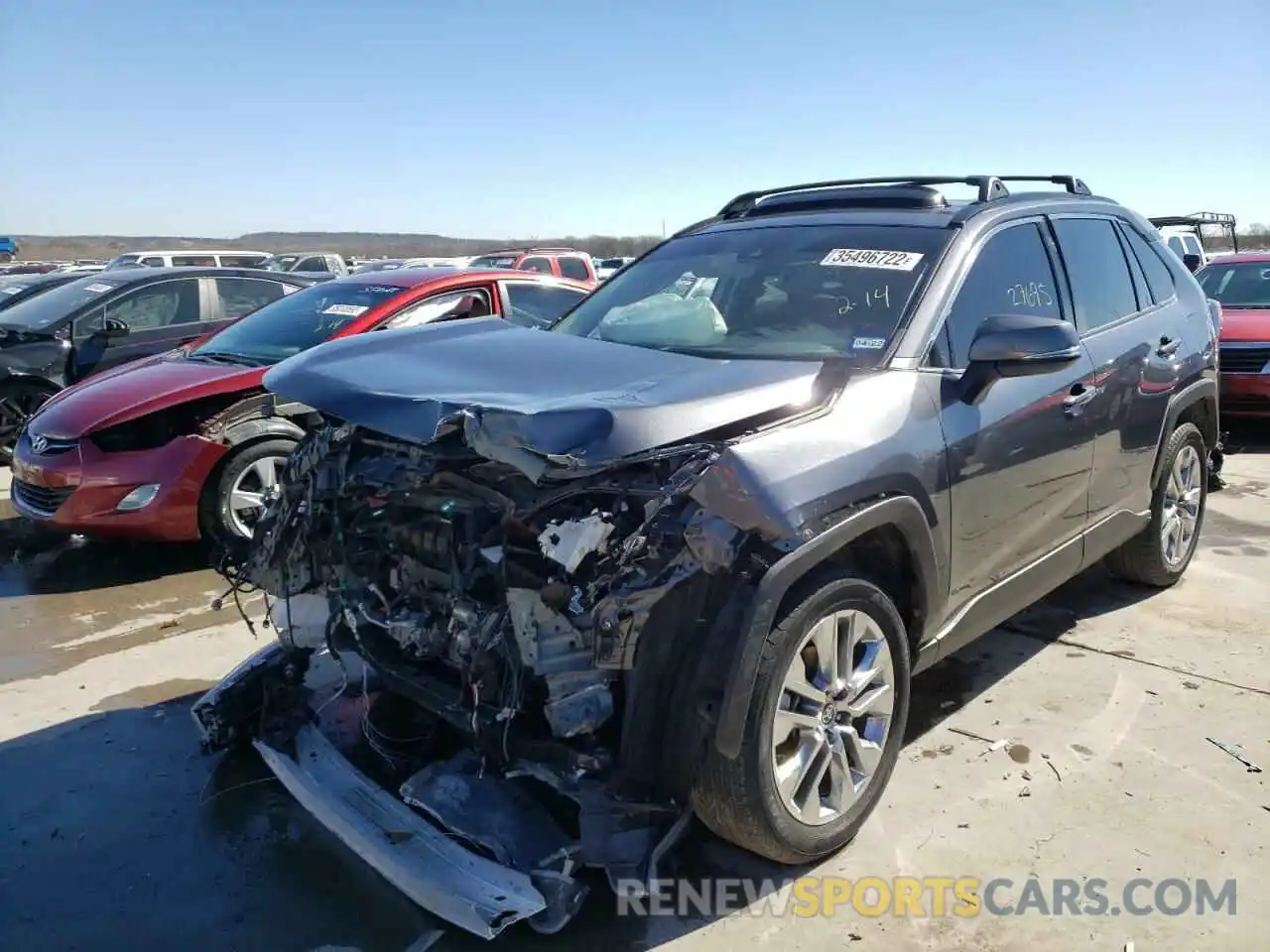 2 Photograph of a damaged car JTMC1RFV0LD050945 TOYOTA RAV4 2020