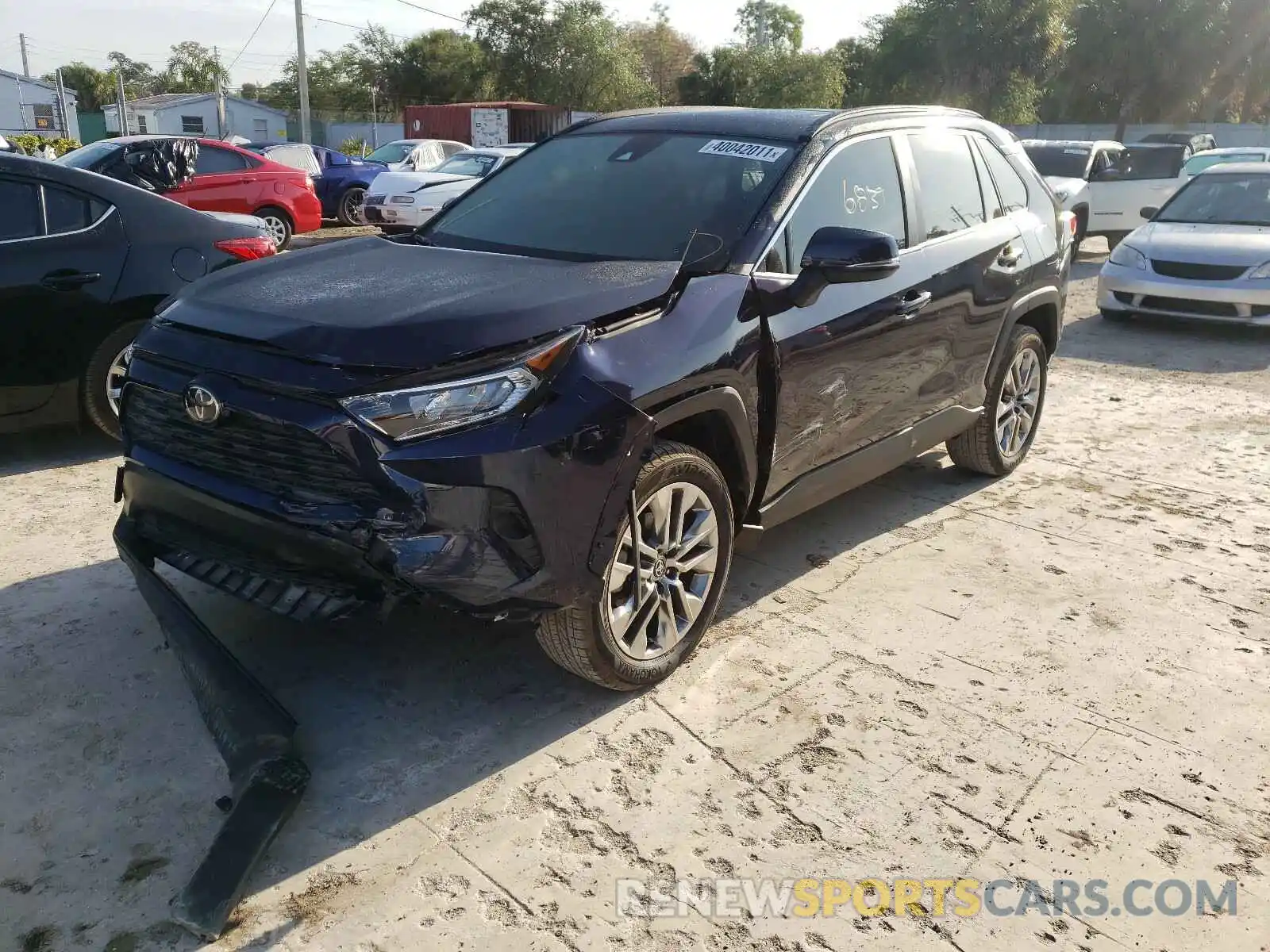 2 Photograph of a damaged car JTMC1RFV6LD519083 TOYOTA RAV4 2020