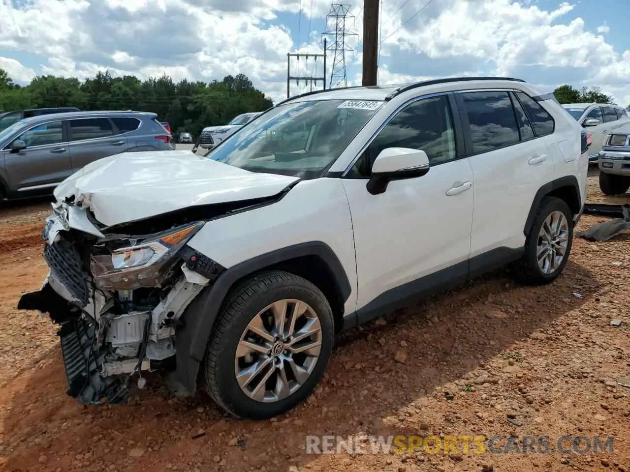 1 Photograph of a damaged car JTMC1RFV7LD521831 TOYOTA RAV4 2020