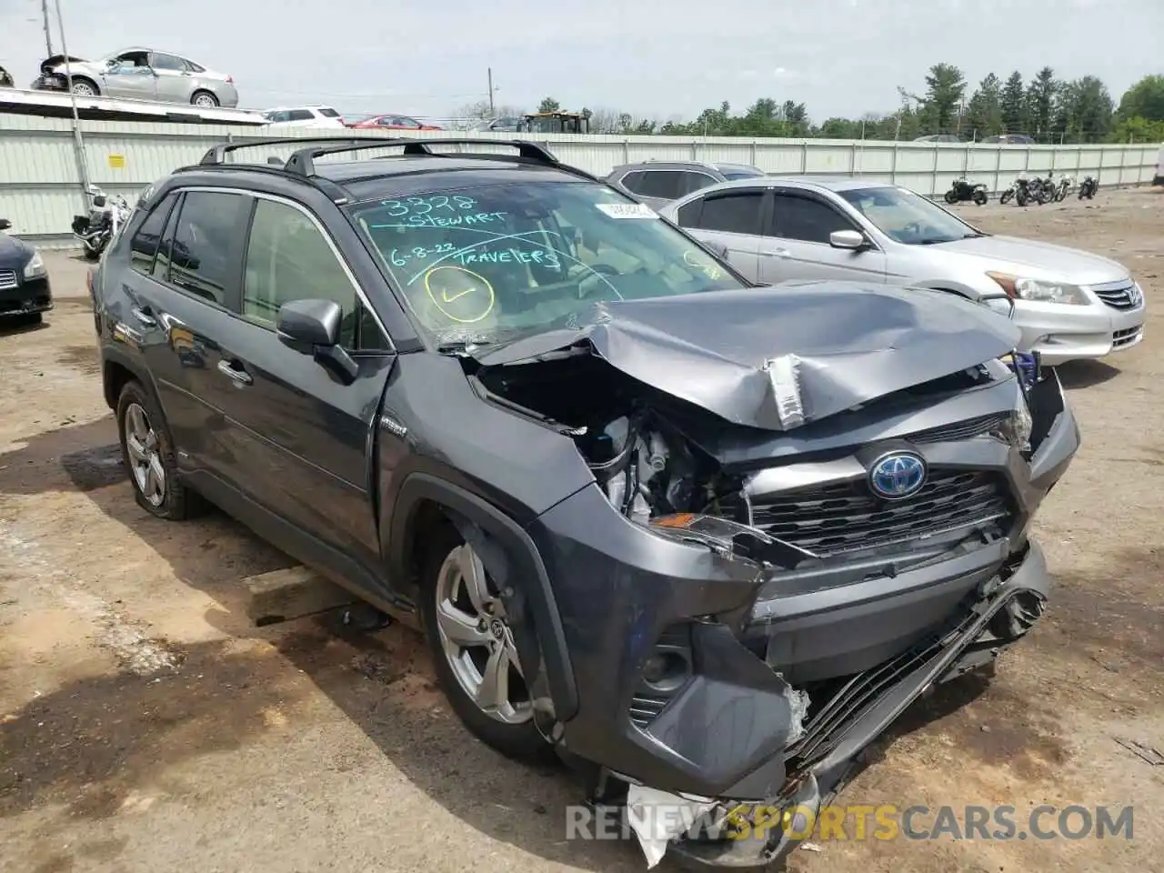 1 Photograph of a damaged car JTMDWRFV6LD534320 TOYOTA RAV4 2020