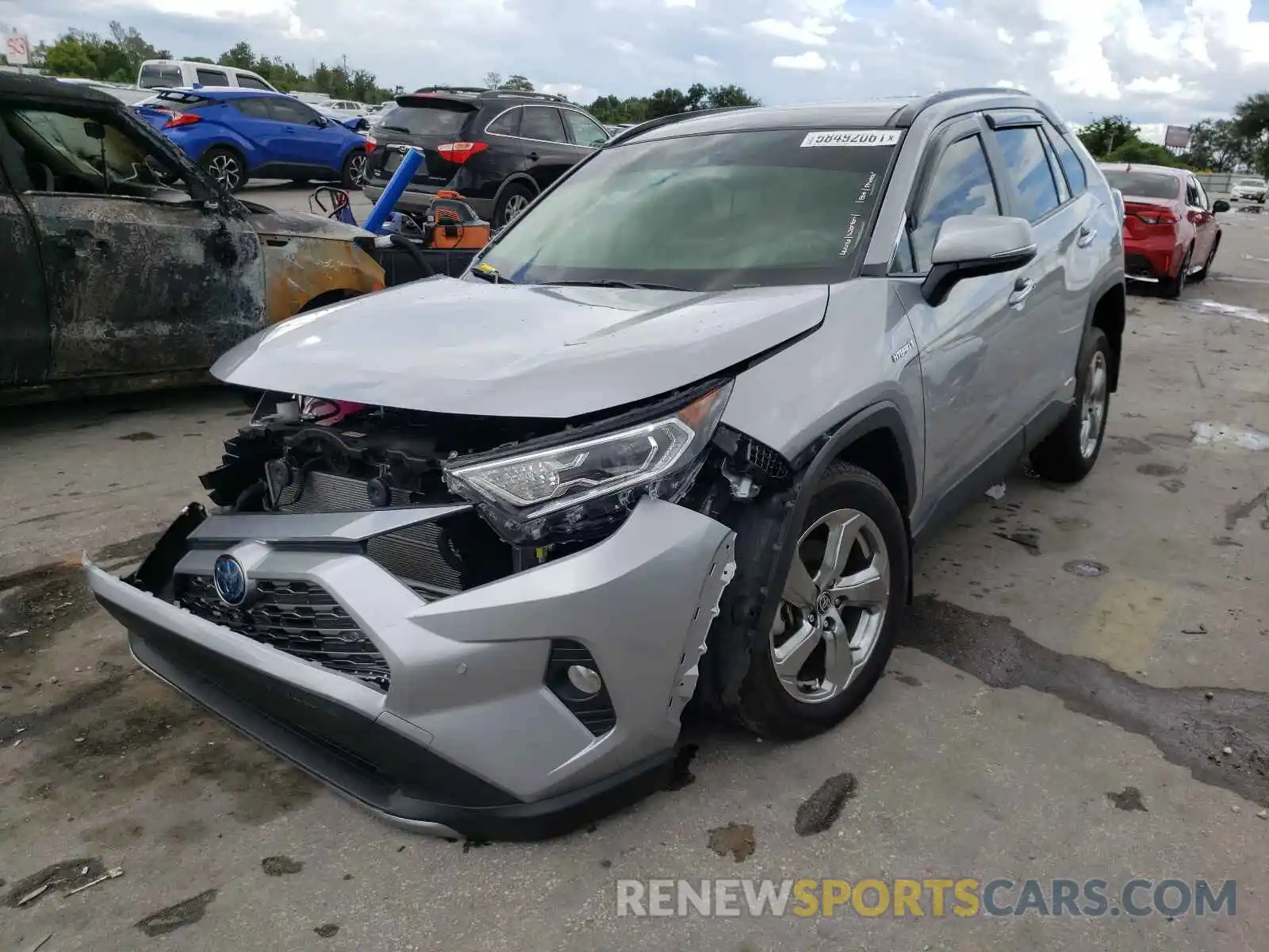 2 Photograph of a damaged car JTMDWRFV8LD539244 TOYOTA RAV4 2020