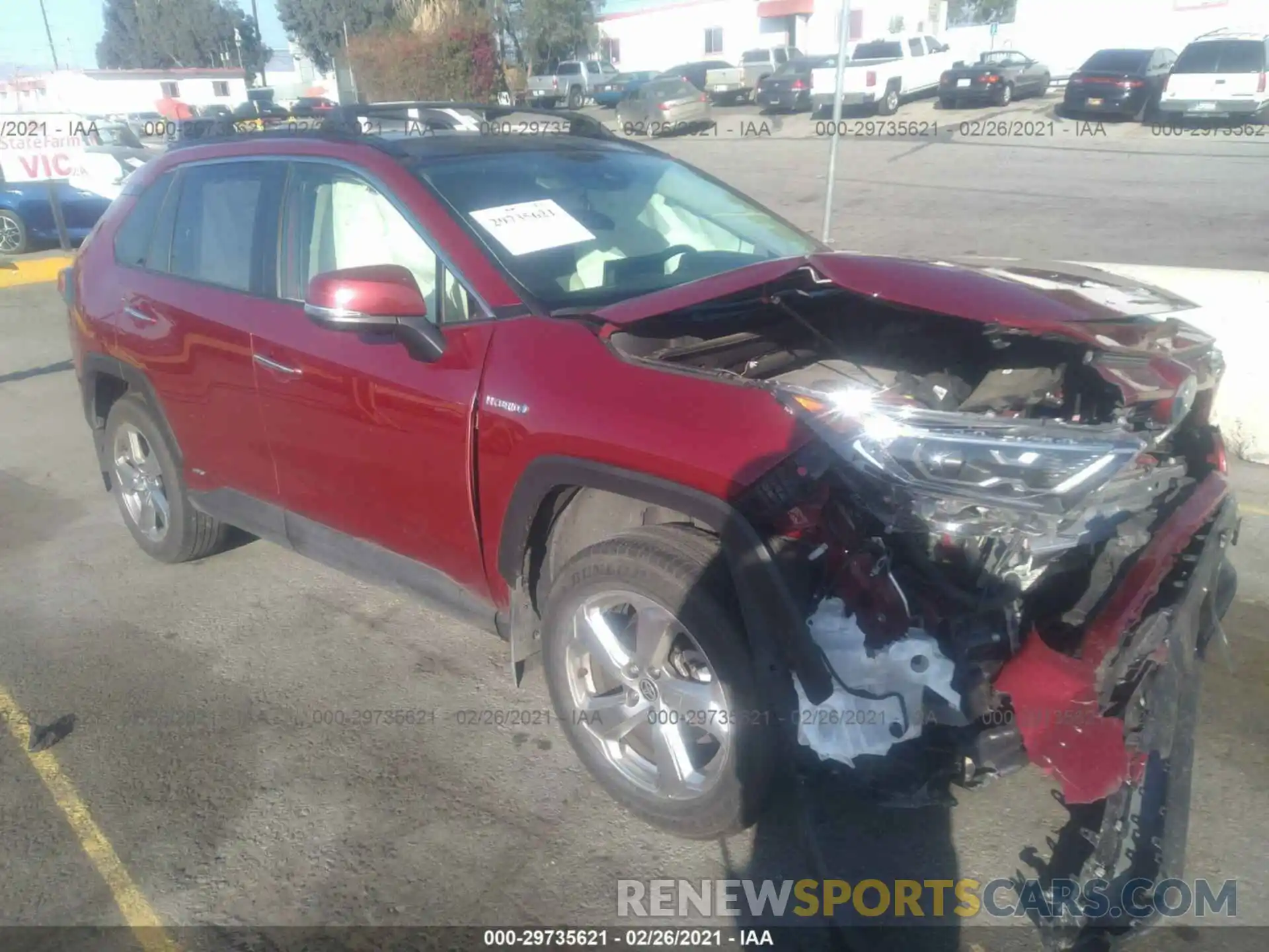 1 Photograph of a damaged car JTMDWRFV9LD529578 TOYOTA RAV4 2020