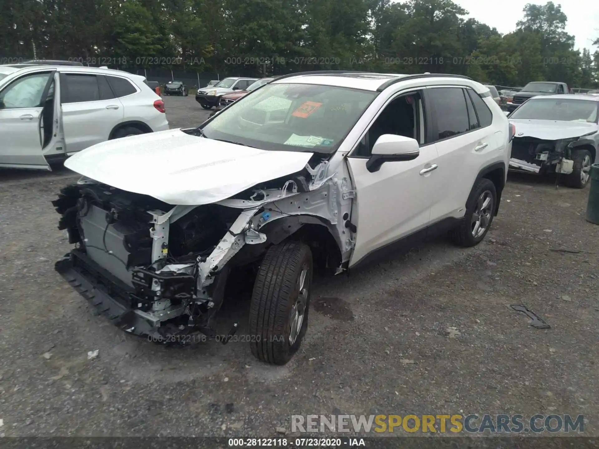 2 Photograph of a damaged car JTMDWRFV9LD537227 TOYOTA RAV4 2020