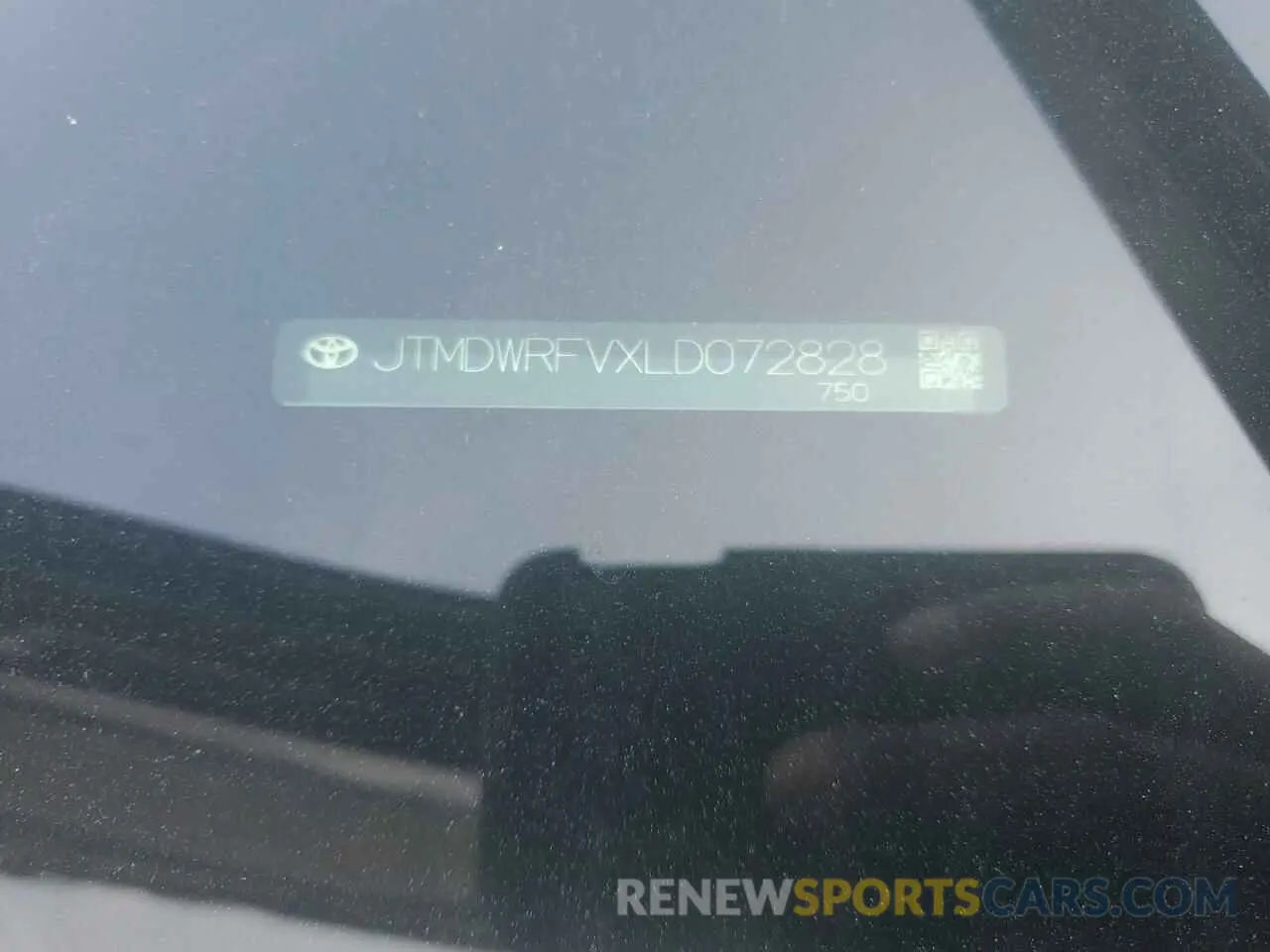 13 Photograph of a damaged car JTMDWRFVXLD072828 TOYOTA RAV4 2020
