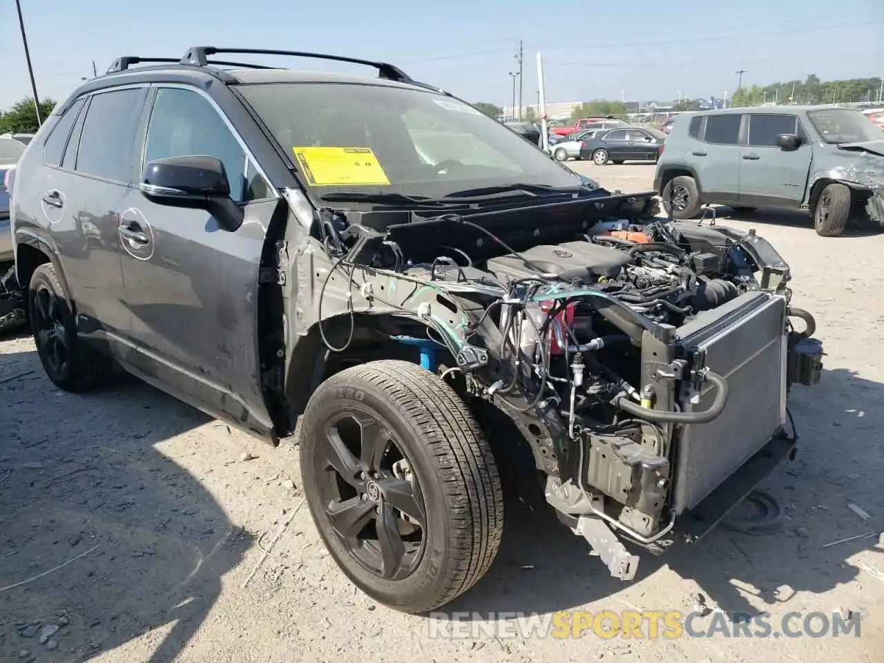 1 Photograph of a damaged car JTMEWRFV0LD531563 TOYOTA RAV4 2020