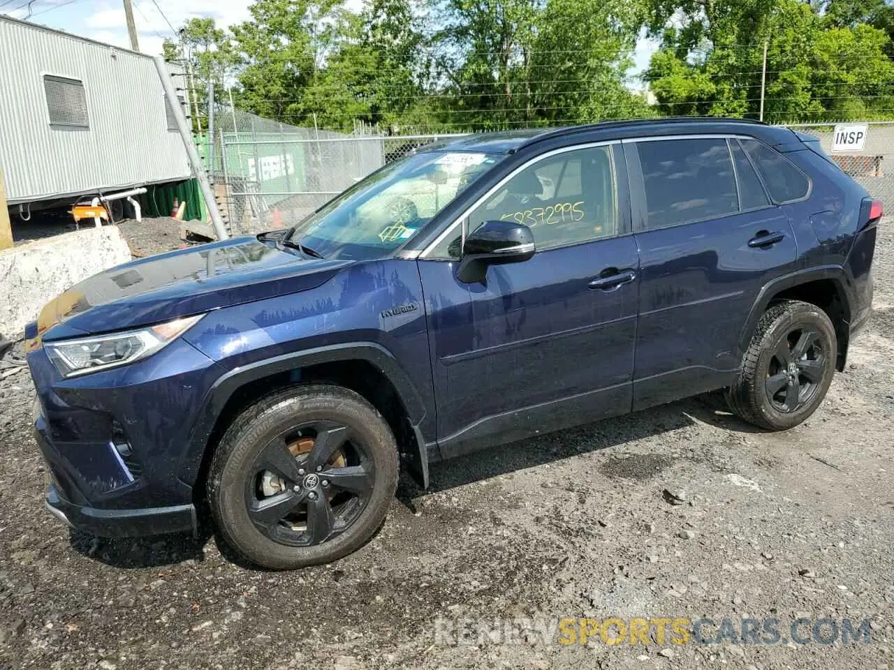1 Photograph of a damaged car JTMEWRFV2LD542208 TOYOTA RAV4 2020