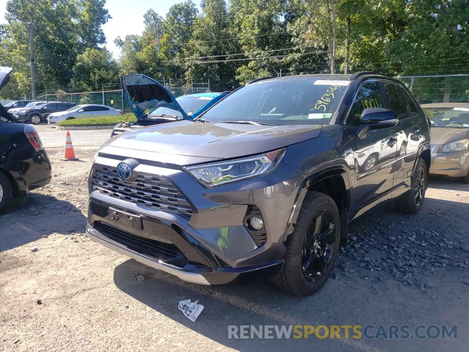 2 Photograph of a damaged car JTMEWRFV2LJ045709 TOYOTA RAV4 2020