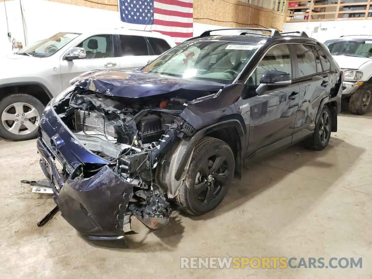 1 Photograph of a damaged car JTMEWRFV3LD530987 TOYOTA RAV4 2020