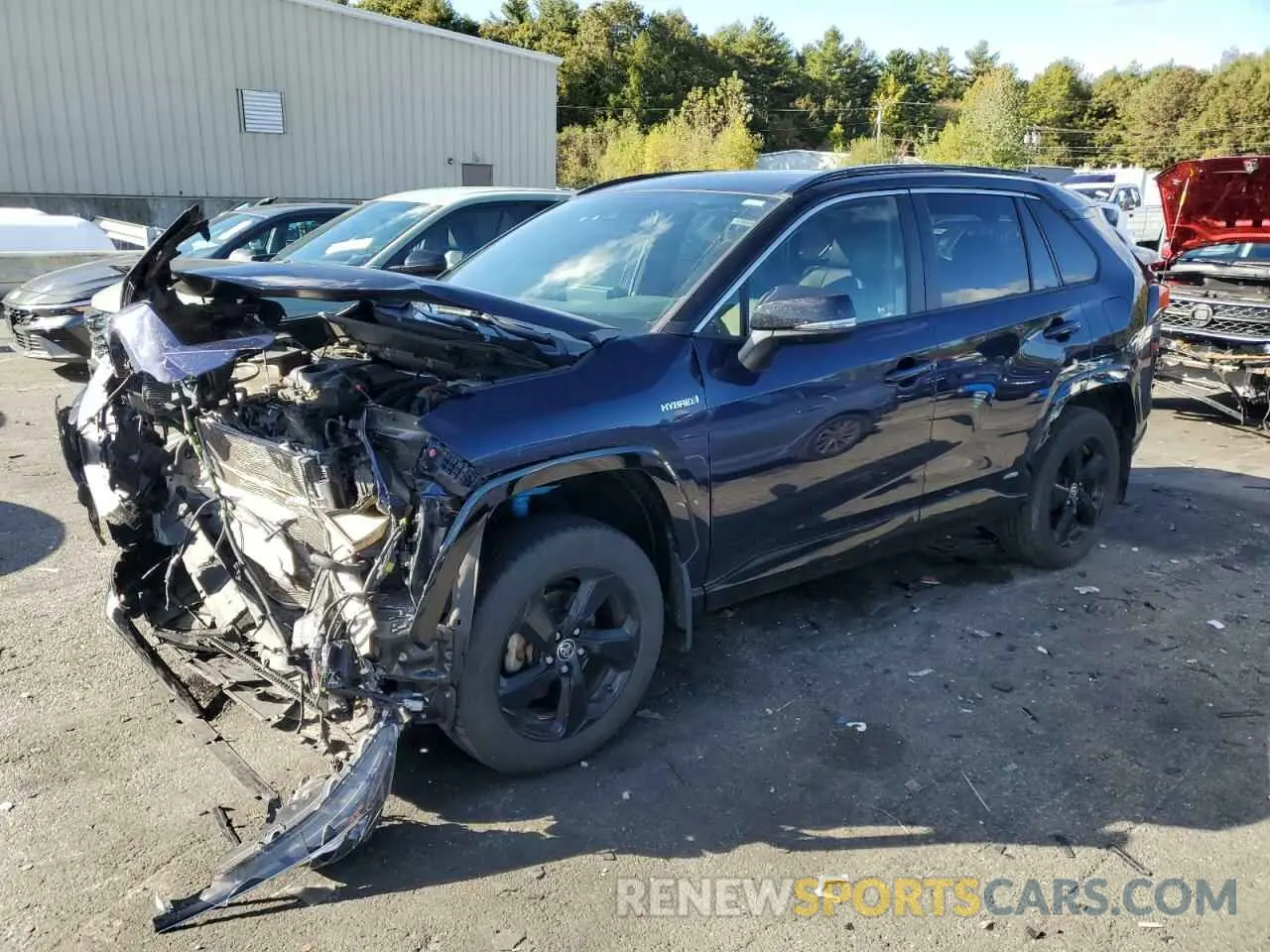 1 Photograph of a damaged car JTMEWRFV3LD538460 TOYOTA RAV4 2020