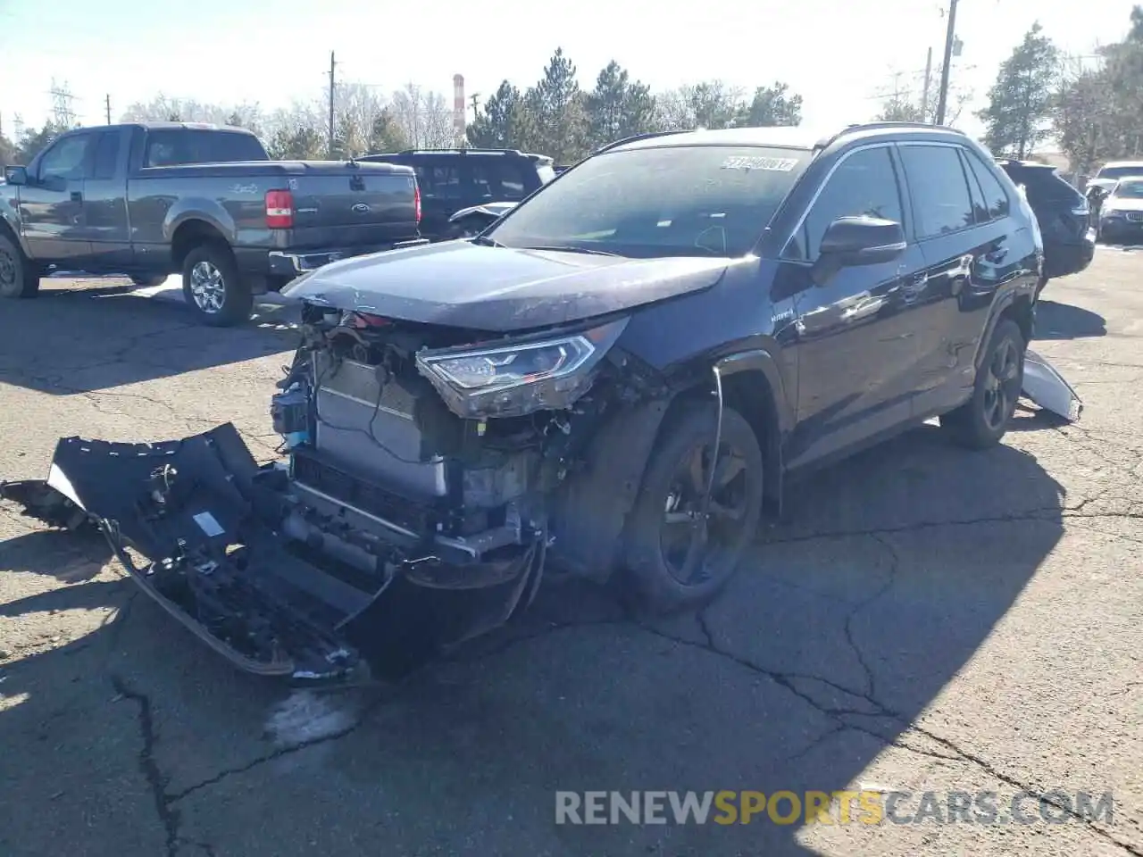 2 Photograph of a damaged car JTMEWRFV4LJ038678 TOYOTA RAV4 2020