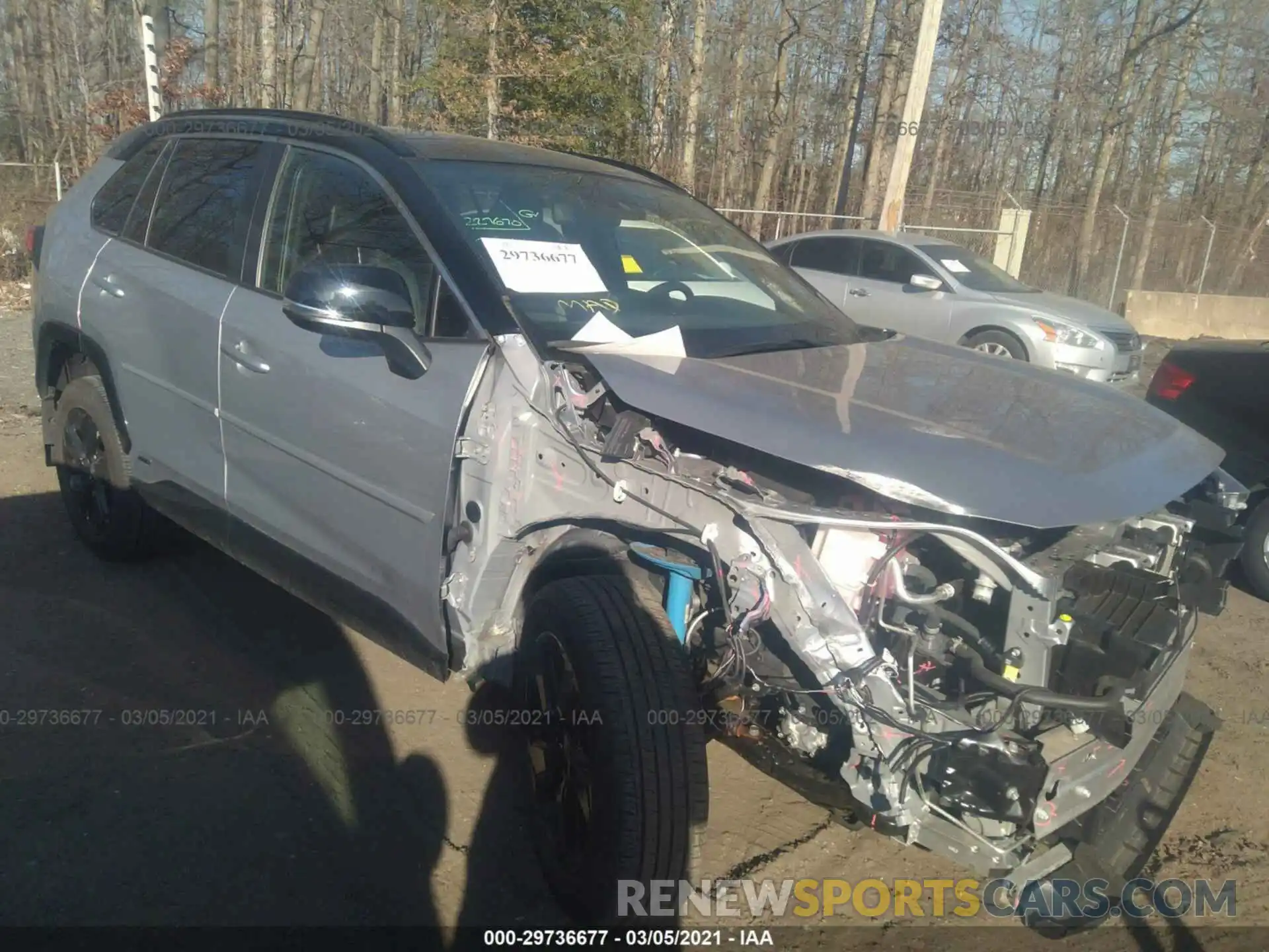 1 Photograph of a damaged car JTMEWRFV5LD532367 TOYOTA RAV4 2020